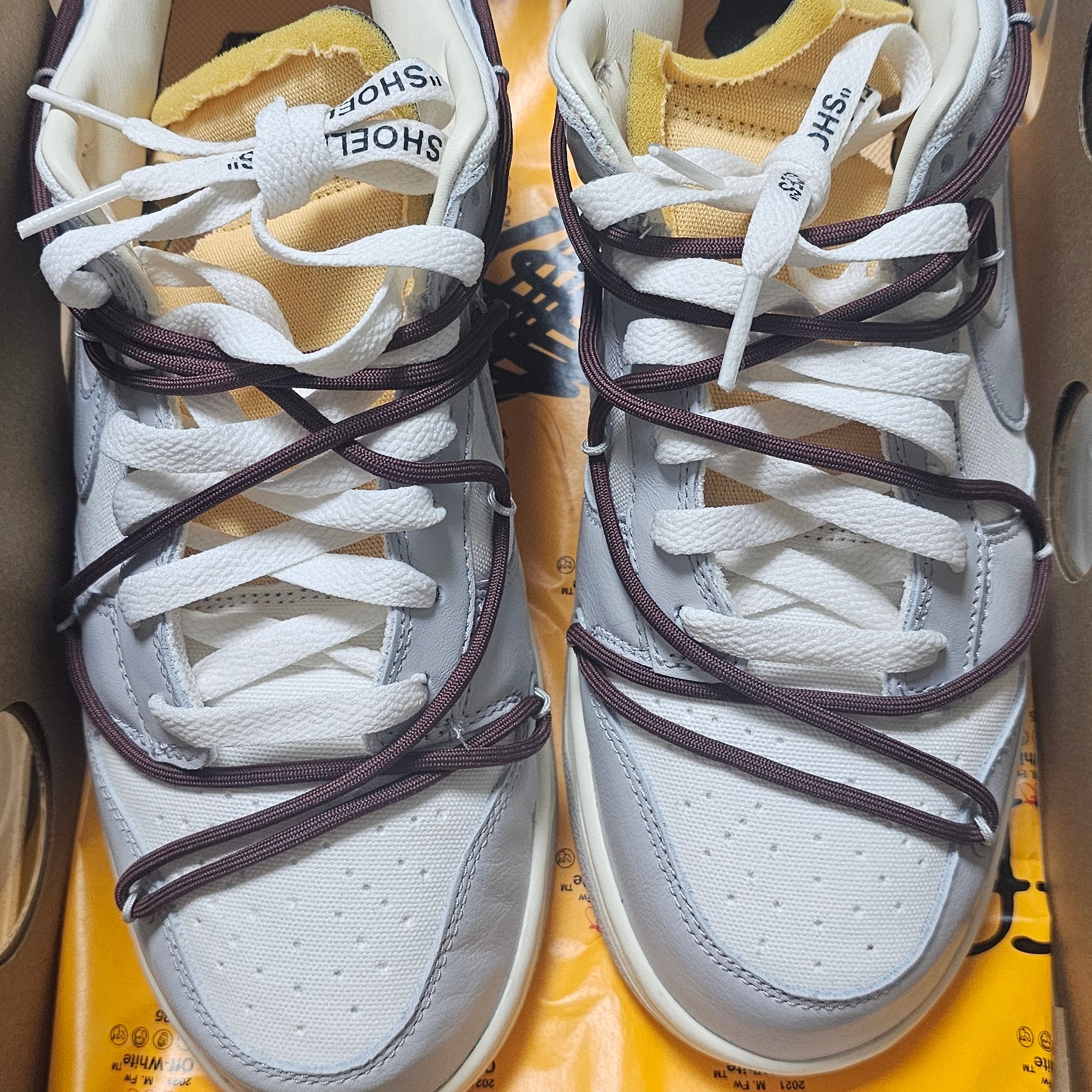 Nike x Off-White Dunk Low The 50 - Lot 46 착용 스타일 - 2