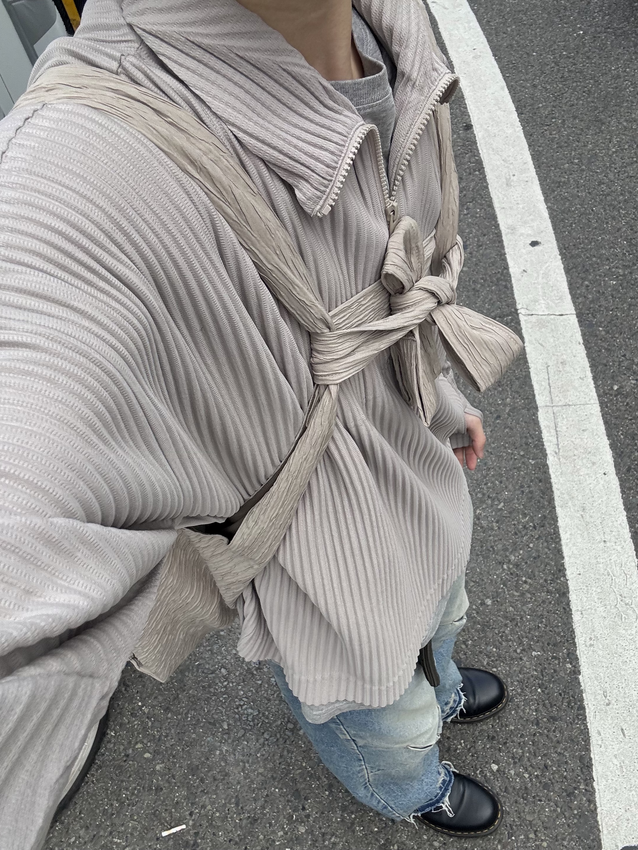 Andersen Andersen Scarf Orange, Kapital 5G Wool Bone Short Cardigan Saxophone 착용 스타일 - 7