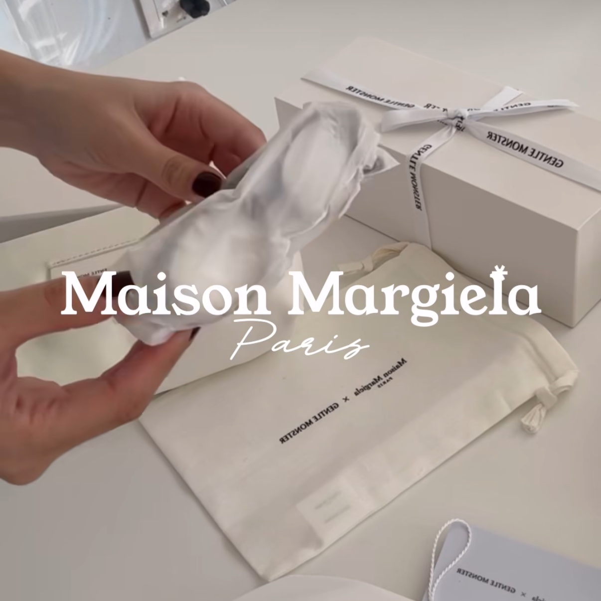 Gentle Monster x Maison Margiela MM111 Tortoiseshell Clear 착용 스타일 - 4
