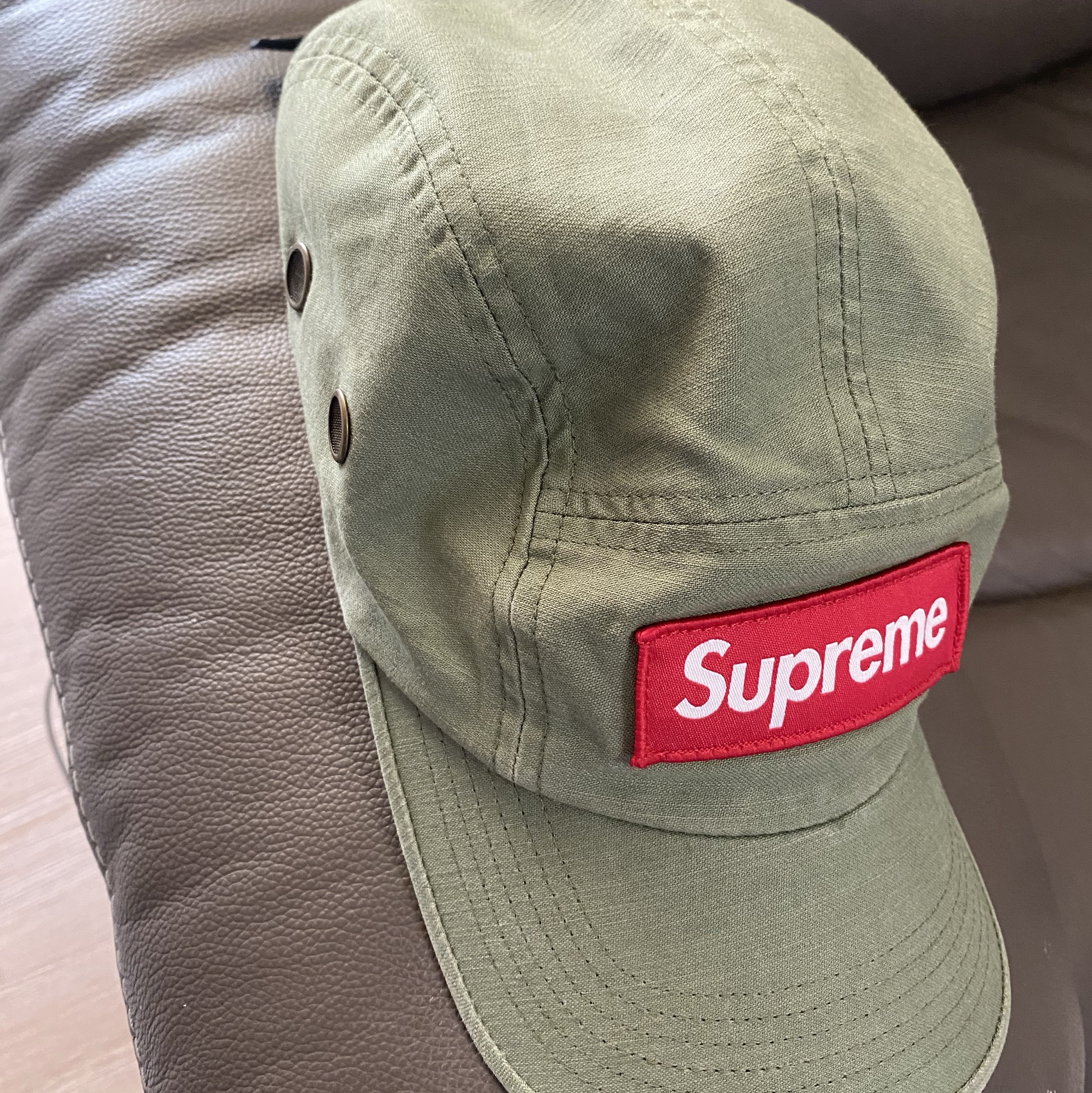 Supreme Military Camp Cap Olive - 24SS 착용 스타일