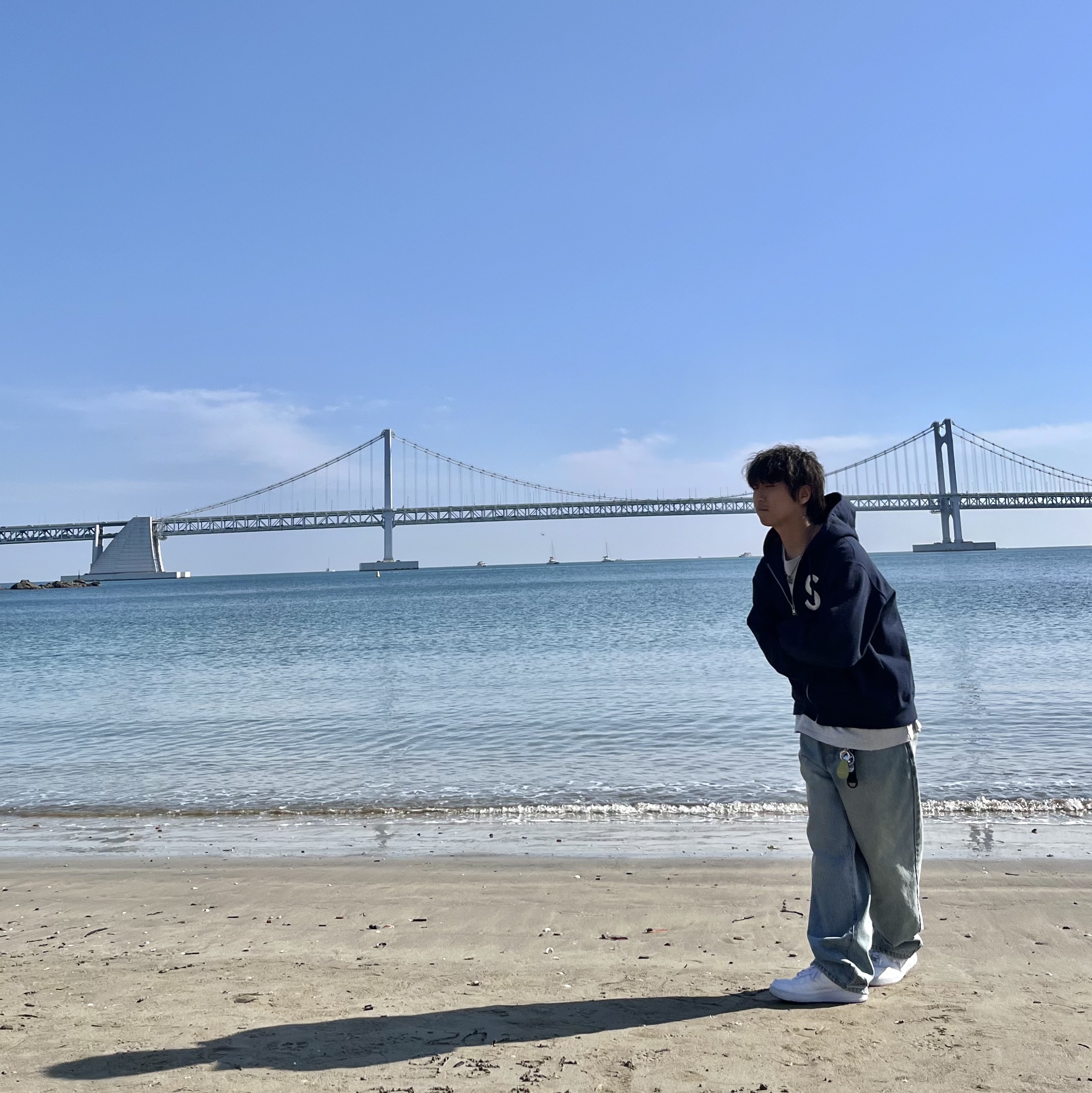 Supreme S Logo Zip Up Hooded Sweatshirt Navy - 24FW 착용 스타일 - 1
