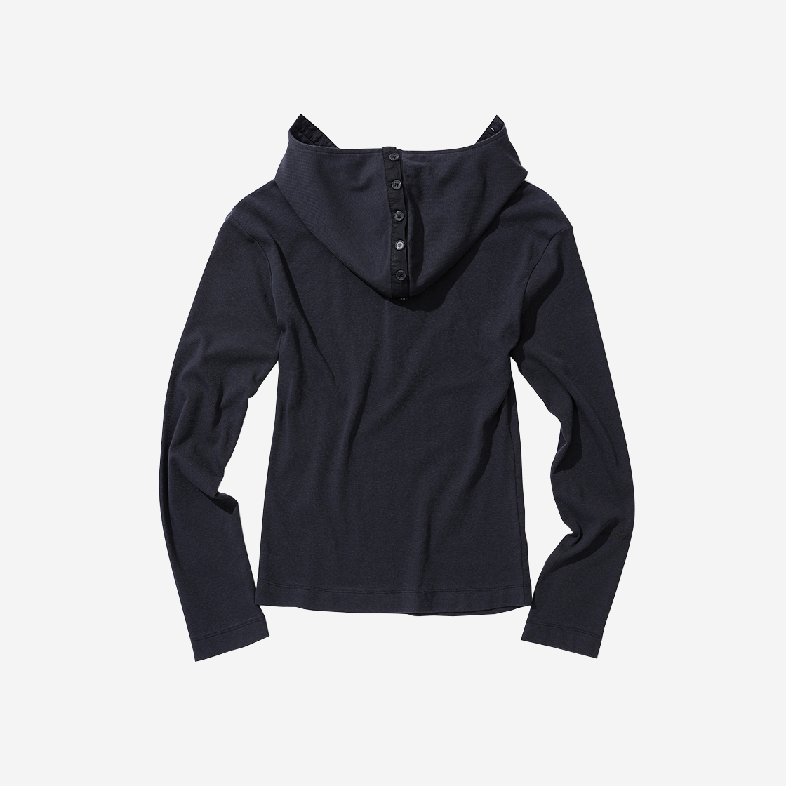 오들리워크샵 후디 헨리티 워시드(Odlyworkshop Hooded Henley Tee Washed) - 2