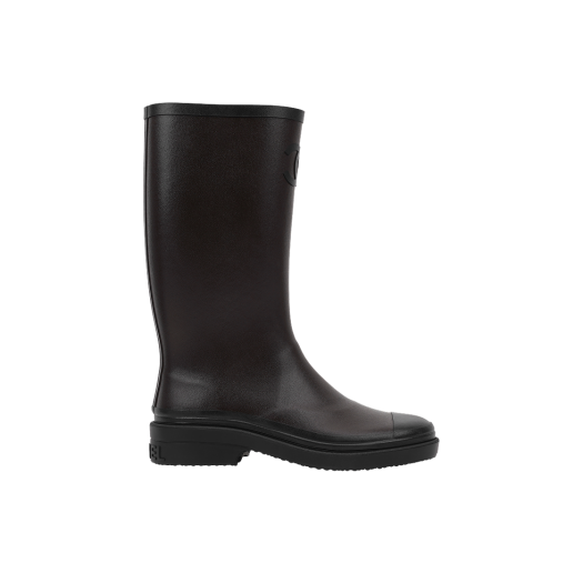 (W) Chanel High Boots Caoutchouc & Dark Brown