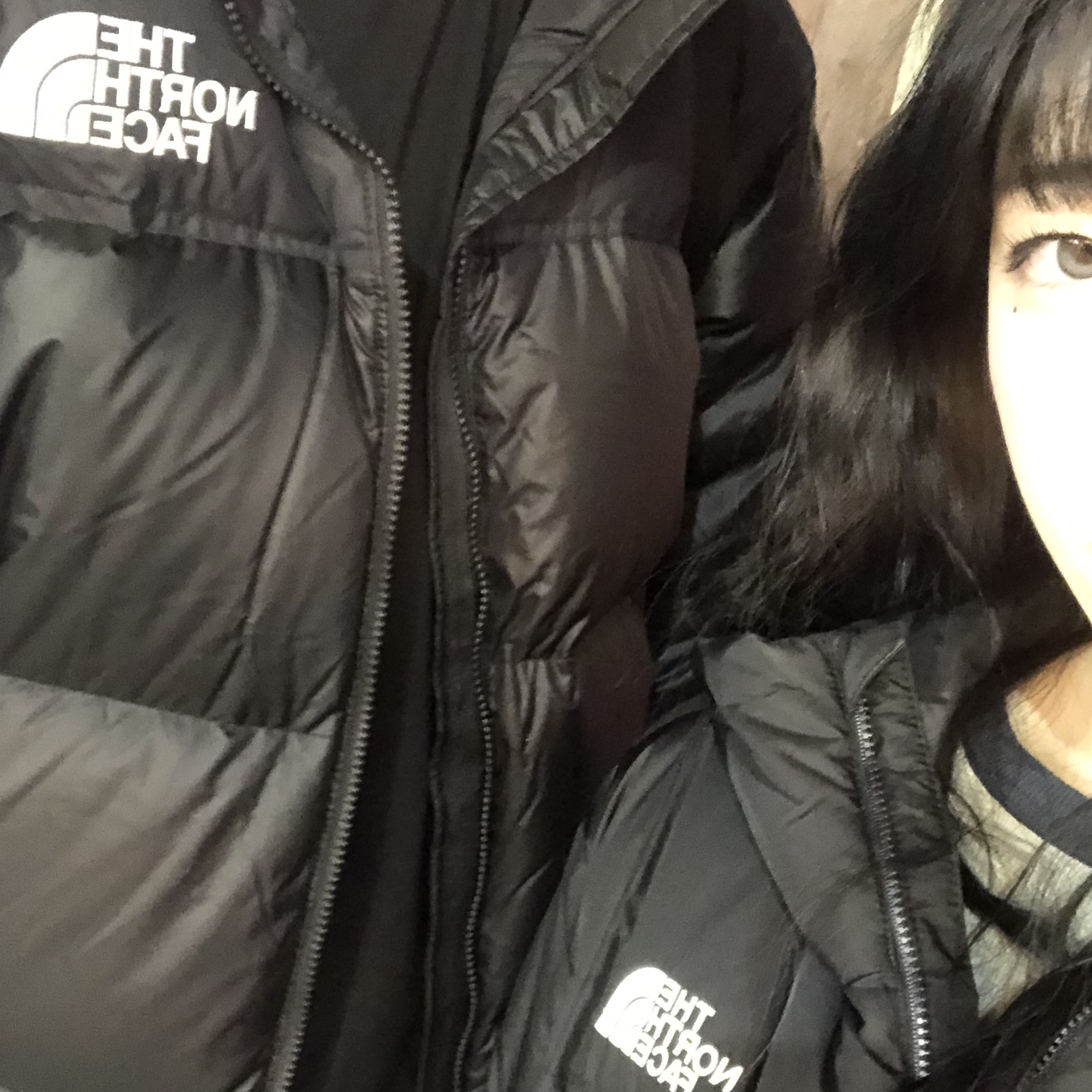 The North Face White Label Wave LT On Ball Jacket Black, The North Face 1996 Eco Nuptse Jacket Black 착용 스타일 - 4