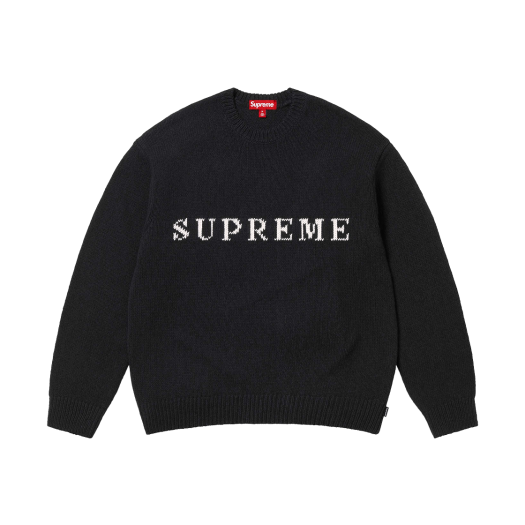 슈프림 캐시미어 스웨터 블랙 스트라이프 - 24FW | Supreme | KREAM