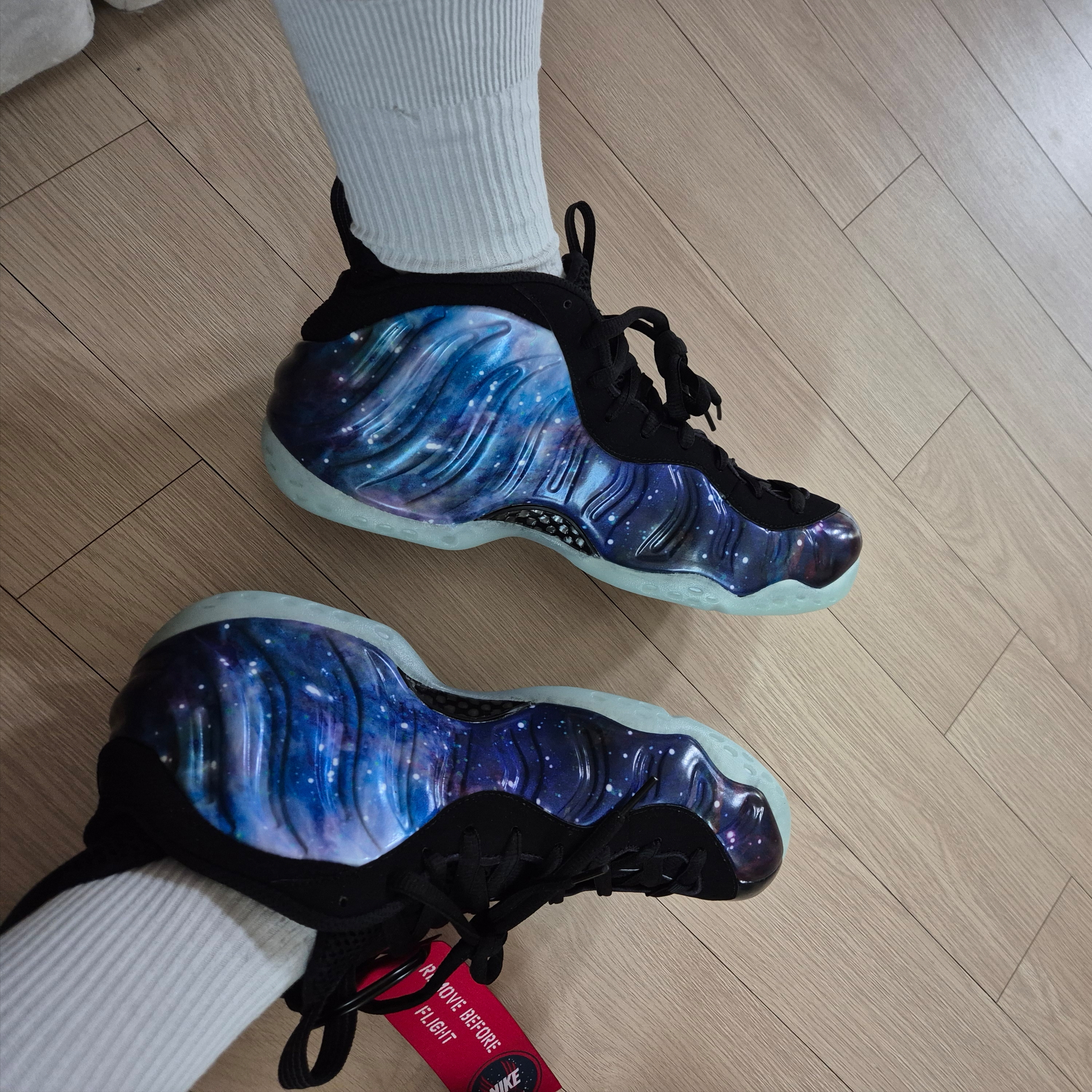 Nike Air Foamposite One Galaxy 착용 스타일 - 10