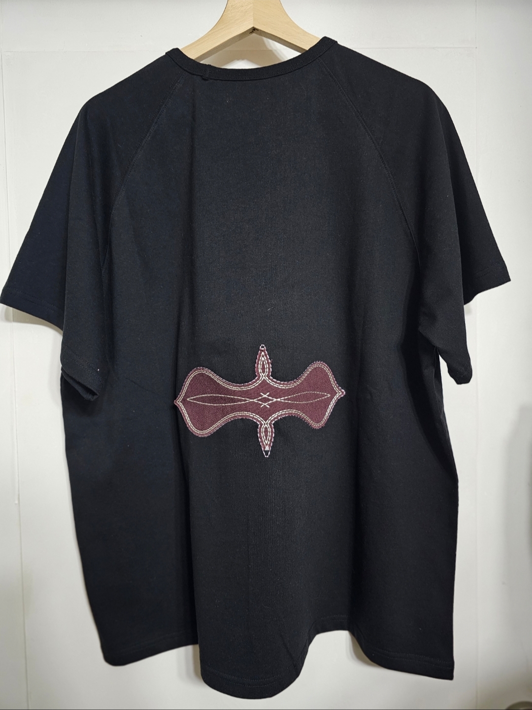 Karactor Fuzzy Half T-shirt Black, NOMANUAL NM Utility Leather Belt Black 착용 스타일 - 3