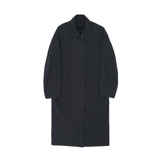 BY251CTBCT001BK BROWNYARD Washed Balmacaan Coat Black