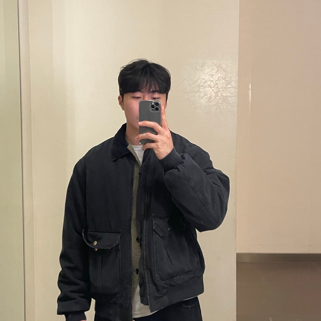 토니웩 알파카 모헤어 크루넥 가디건 헤지 그린 | Tonywack | KREAM