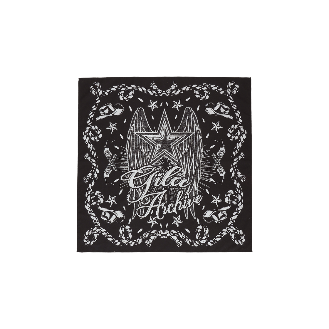 GL25SPAC02BK Gila Archive Star Wing Bandana Black