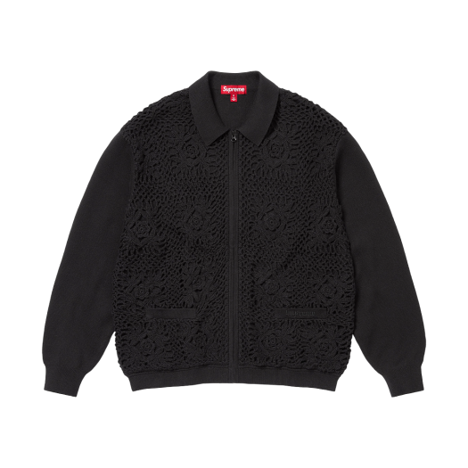스투시 x 데님 티어스 수트 가디건 블랙 | Stussy | KREAM