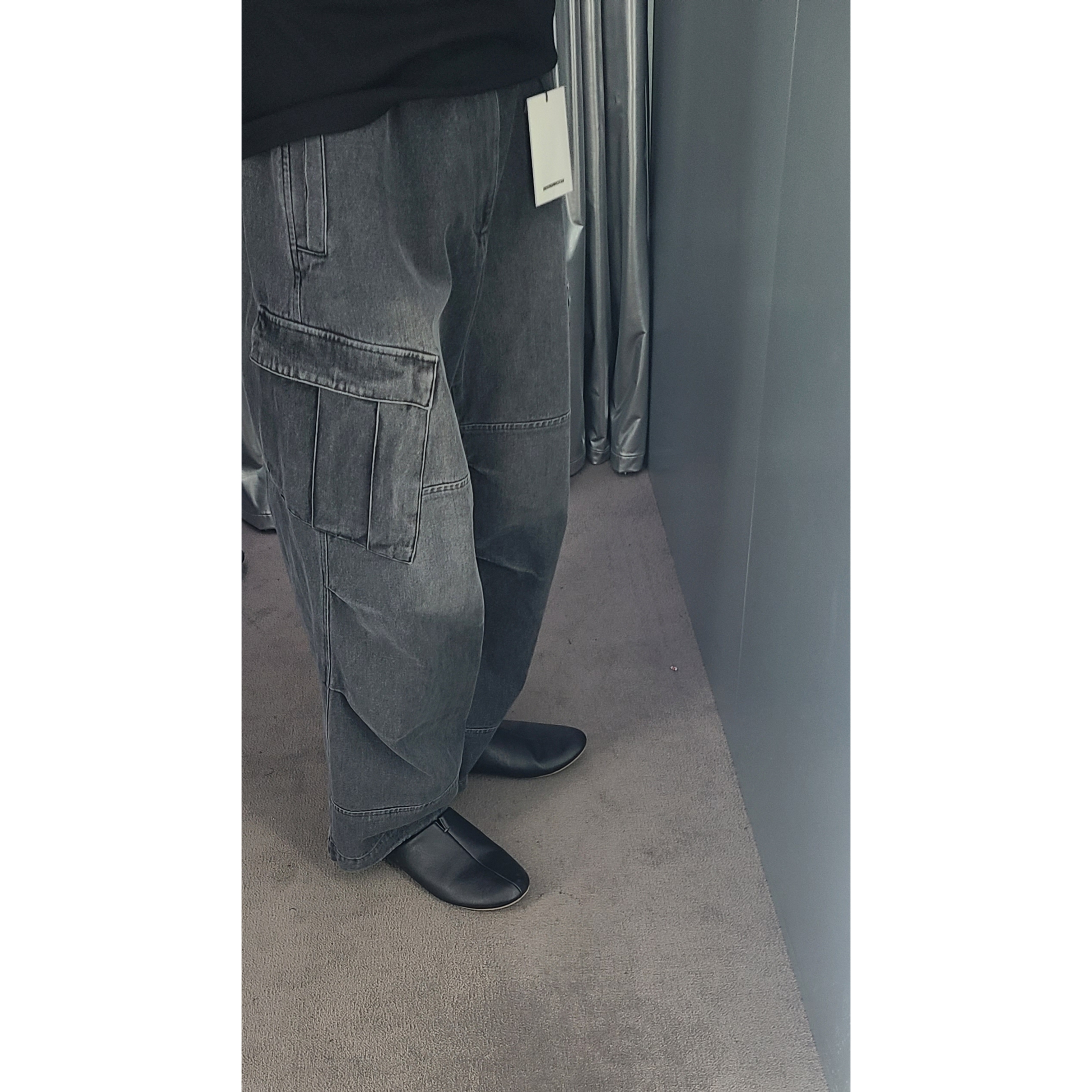 Hatchingroom Mil Pants Denim Ash Grey 착용 스타일 - 1