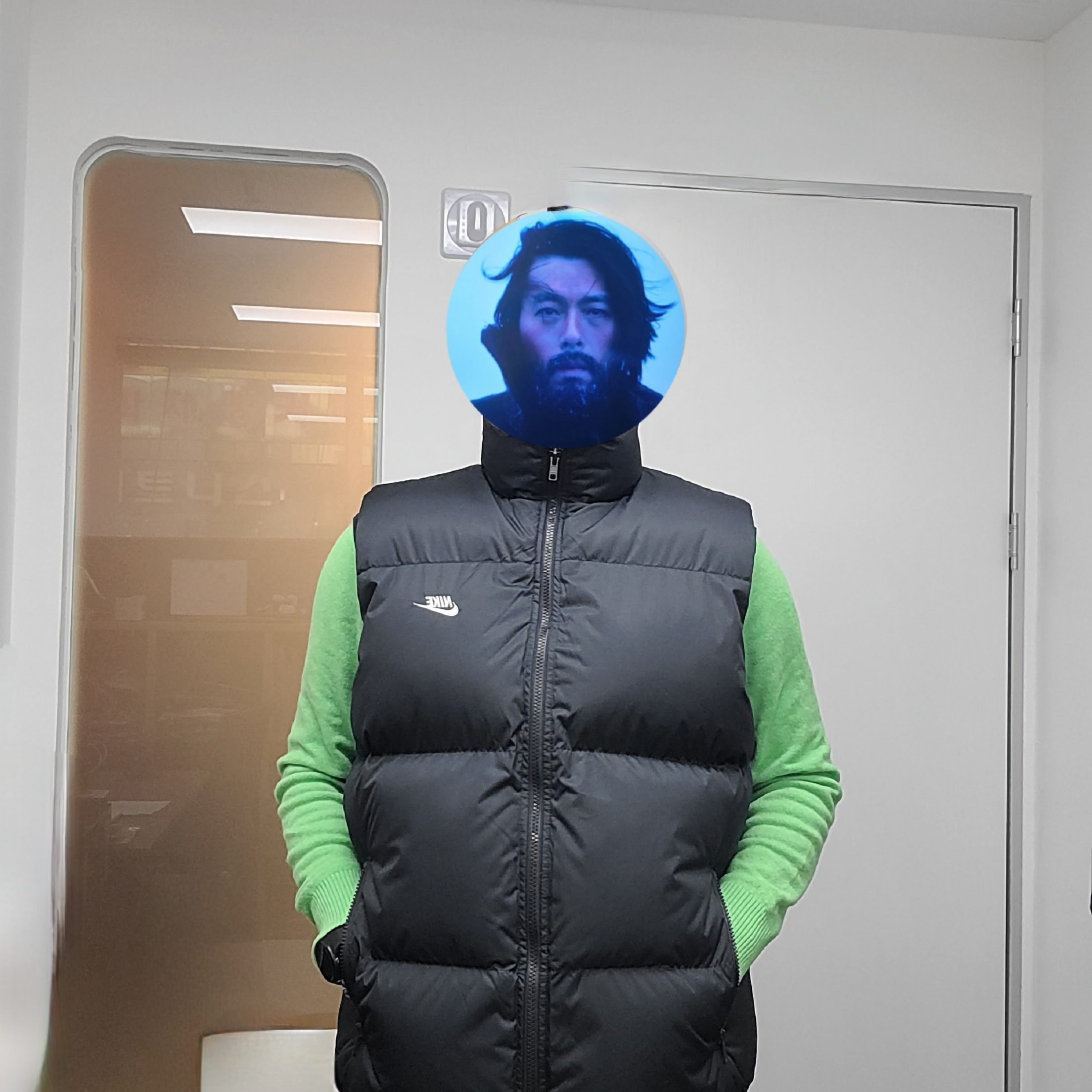 Nike NSW Club Primaloft Water-Repellent Puffer Vest Black - Asia 착용 스타일