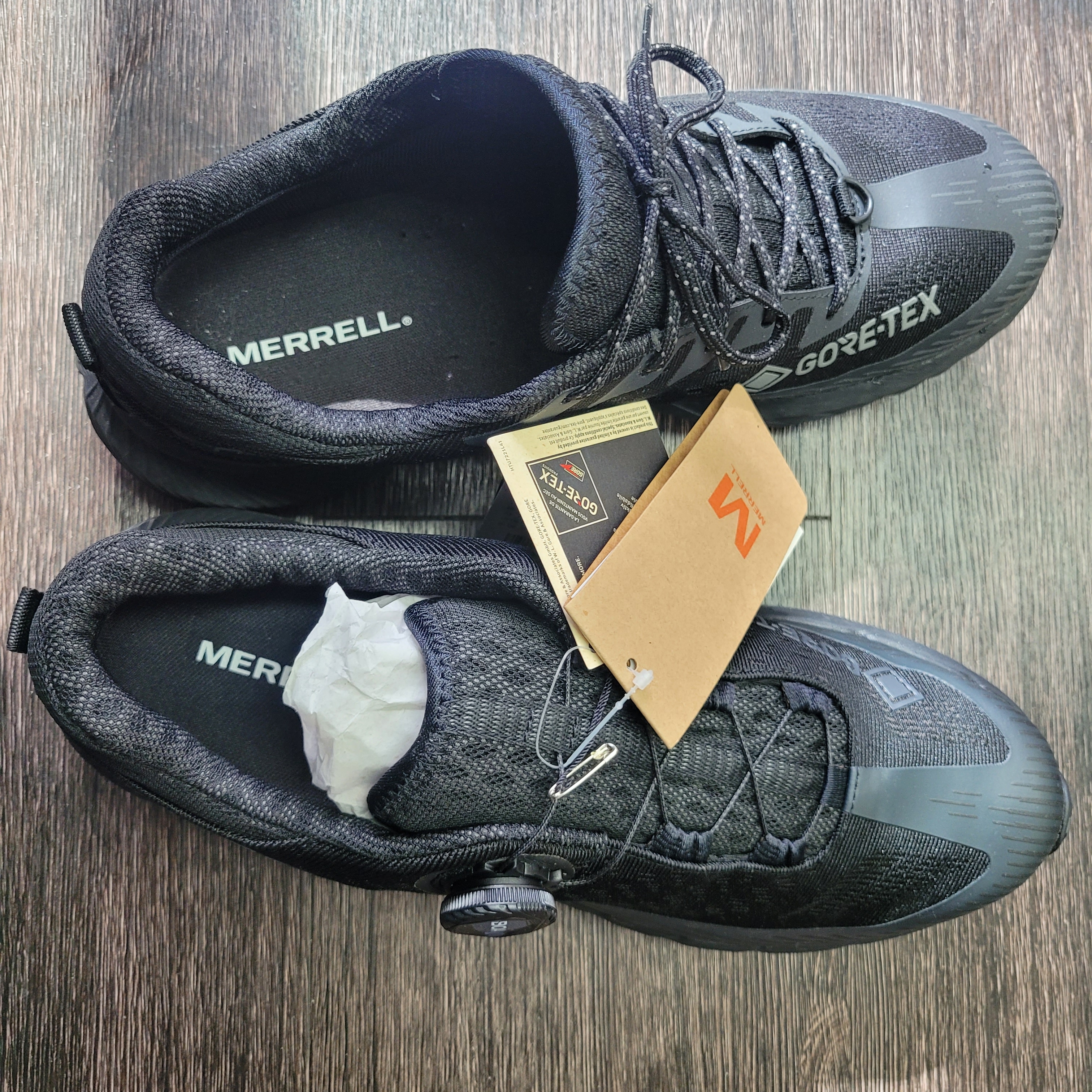 Merrell Agility Peak 5 Boa GTX Black 착용 스타일