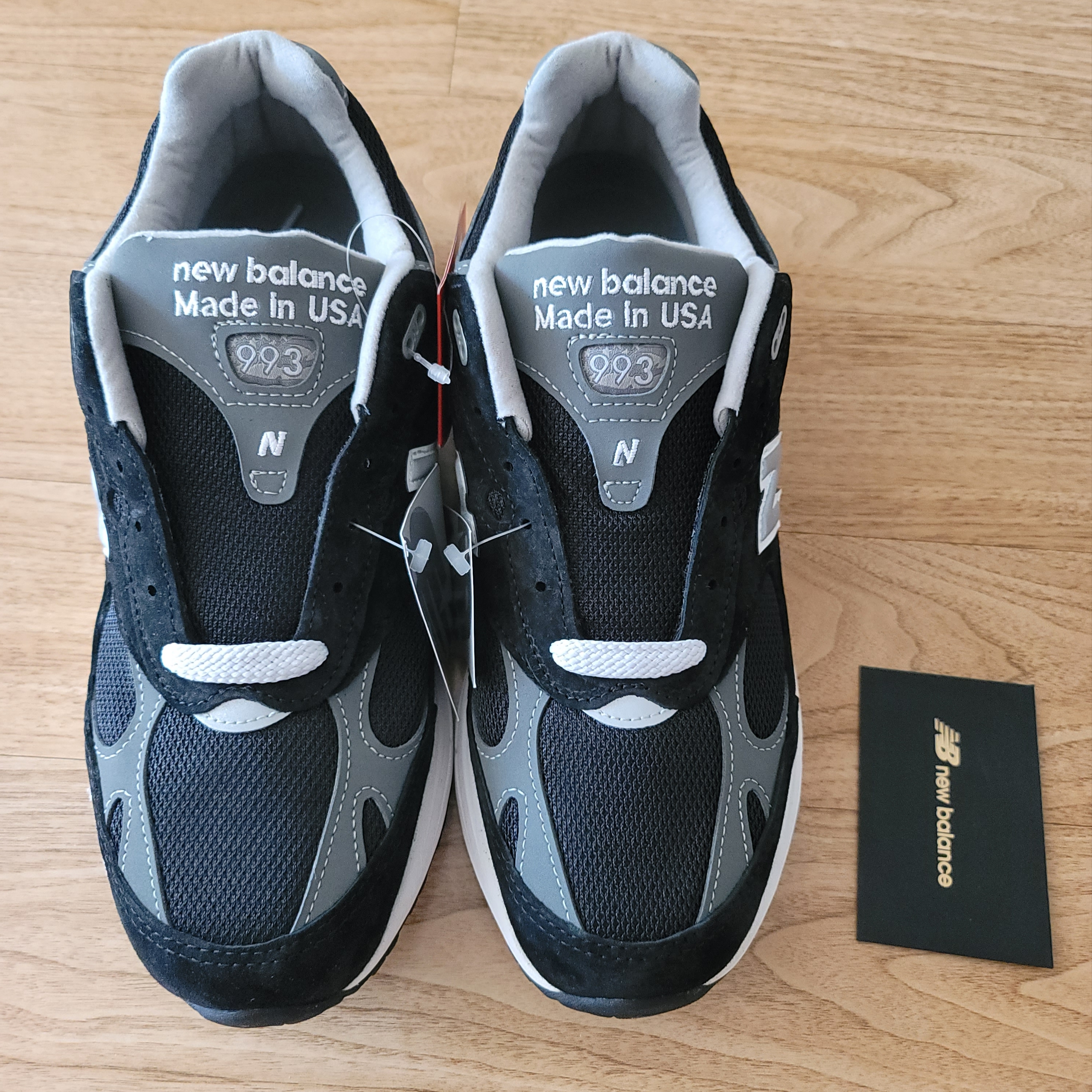 New Balance 993 Made in USA Black - D Standard 착용 스타일