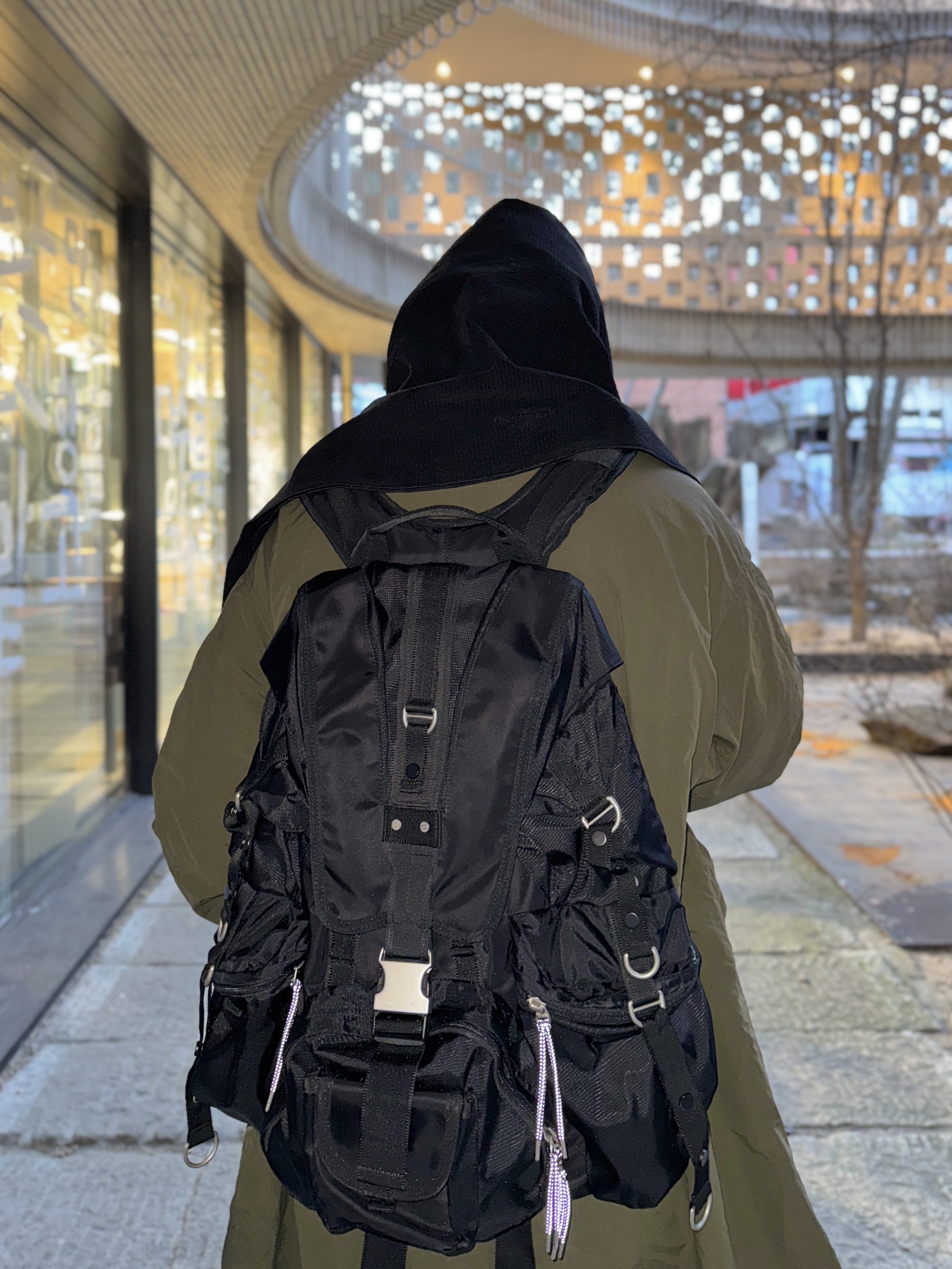 언더마이카 무.87 안티 Fxxking 로고 플레이 베이직 마이크로 코듀로이 스카프 블랙, 킨치 x 마이 네임 이즈 피터 옐로우 부츠 - 888 (a) 옐로우 착용 스타일 - 2