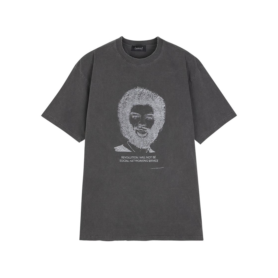람로프 레볼루션 티 블랙 - 25SS(Lamrof Revolution Tee Black - 25SS)
