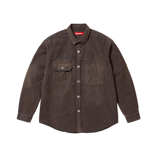 슈프림 워시드 코듀로이 셔츠 블랙 - 25SS | Supreme | KREAM