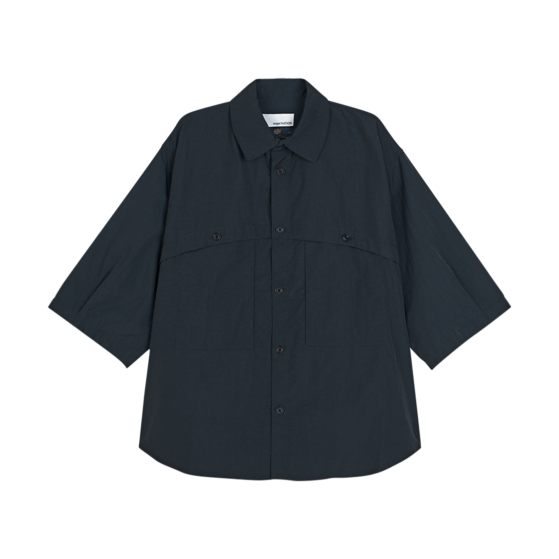 세이지 네이션 마샬 셔츠 다크 네이비 - 25SS(Sage Nation Martial Shirt Dark Navy - 25SS)