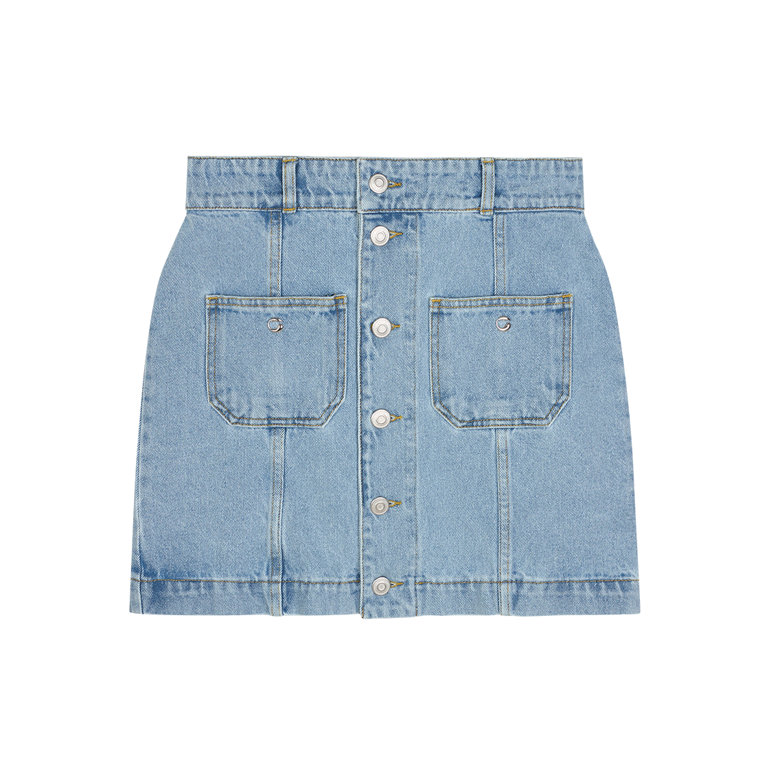 코페르니 포 포켓 데님 미니 스커트 블루 워시드 - 25SS(Coperni Four Pocket Denim Mini Skirt Blue Washed - 25SS)
