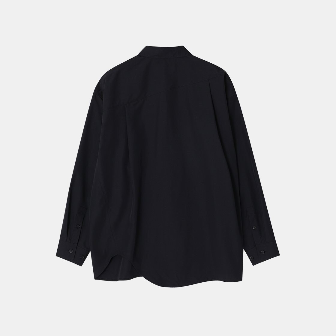 송지오옴므 어시매트릭 오버드롭 셔츠 블랙(Songzio Homme Asymmetric Overdrop Shirt Black) - 2