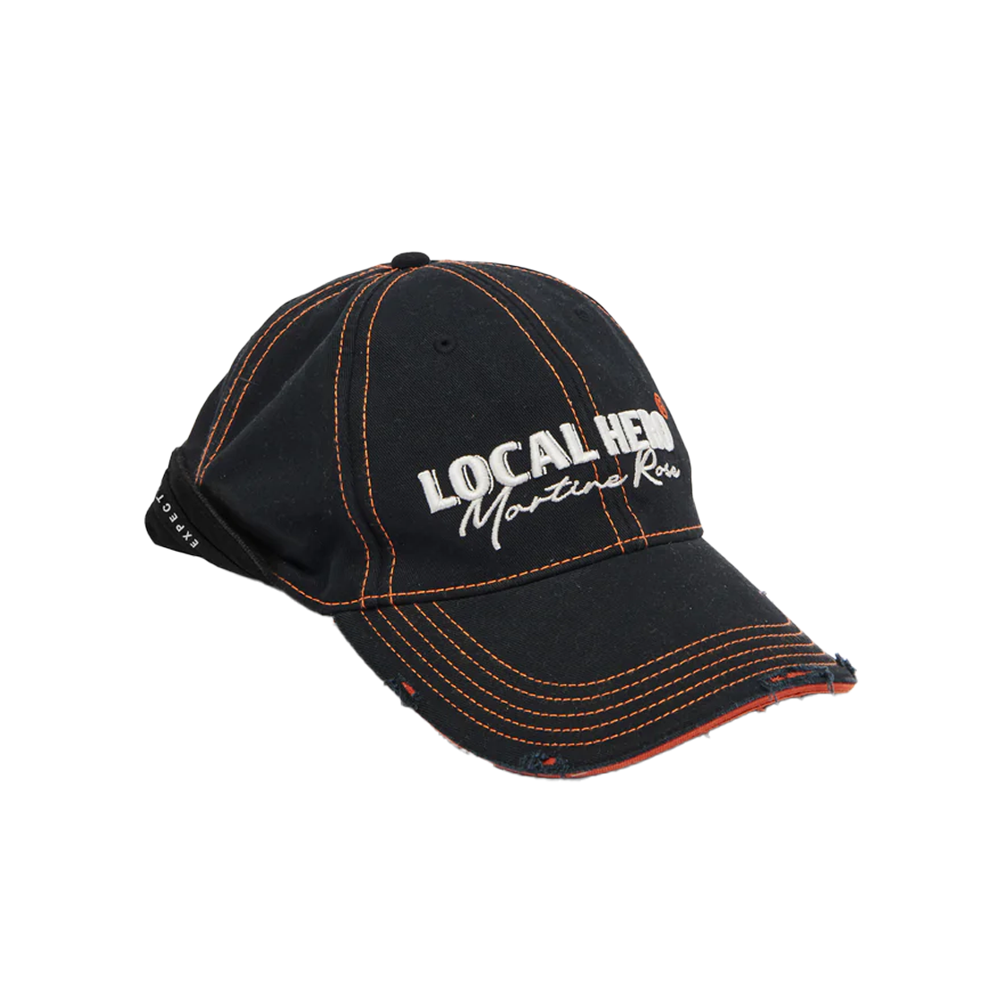 KM5BHTCMR12BK Martine Rose Roll Back Cap Black Orange - 25SS