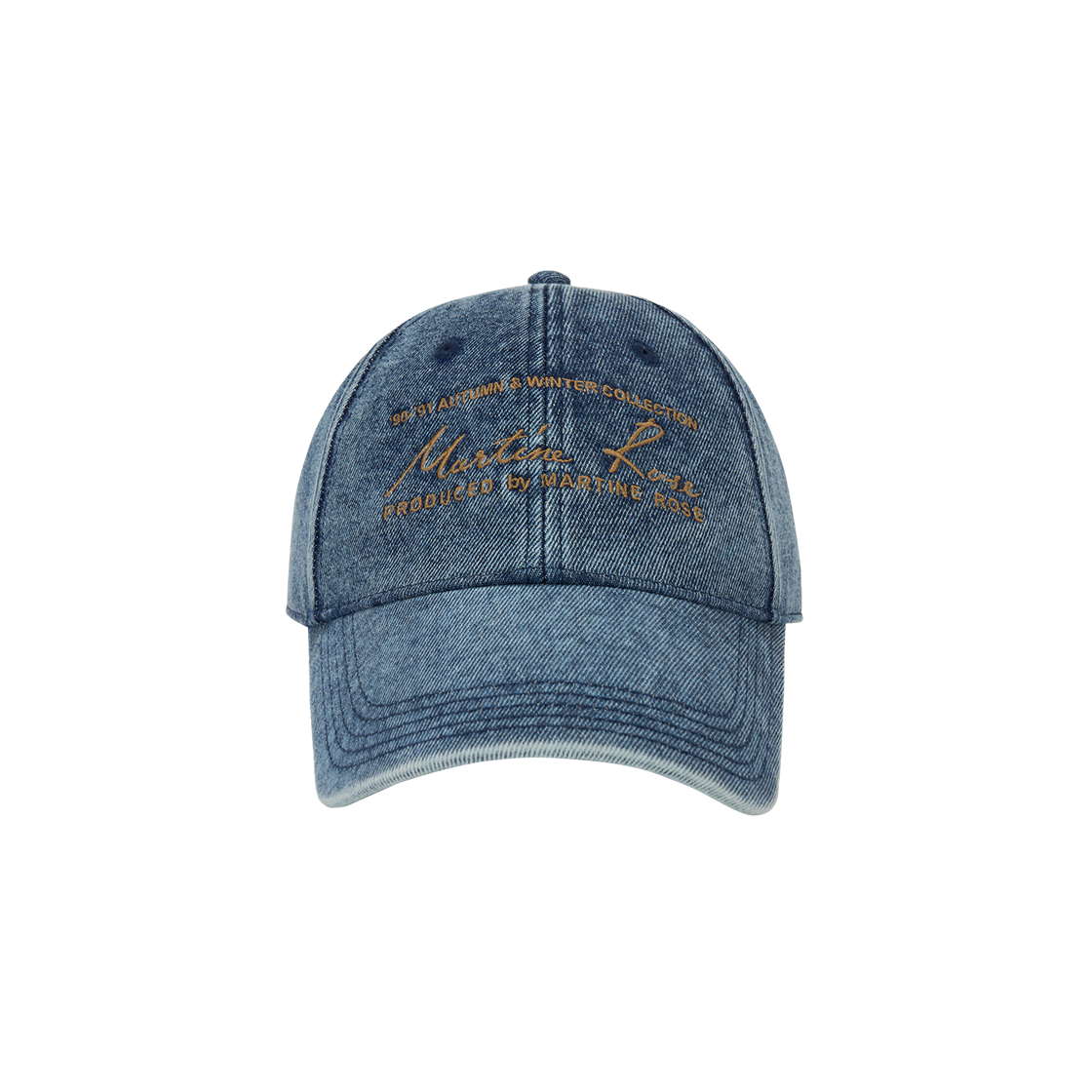 KM5BHTCMR11BL Martine Rose Signature Cap Blue - 25SS