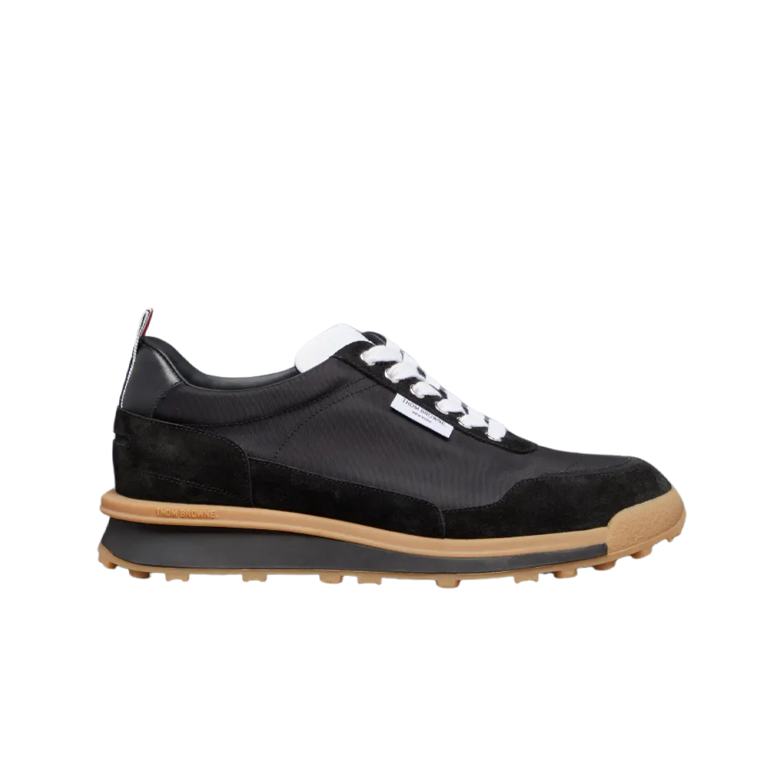 MFD271B-F0488-001 Thom Browne Tech Nylon Alumni Trainer Black