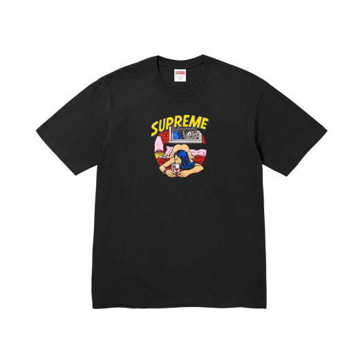 【Supreme】Tape T-Shirt★Black★25SS★ Supreme Tape Tee (SS25) - $40