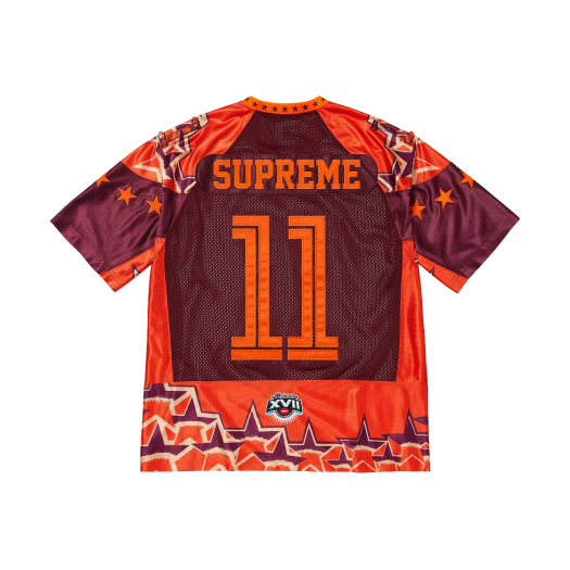 슈프림 스파이더웹 풋볼 저지 오렌지 - 24SS | Supreme | KREAM
