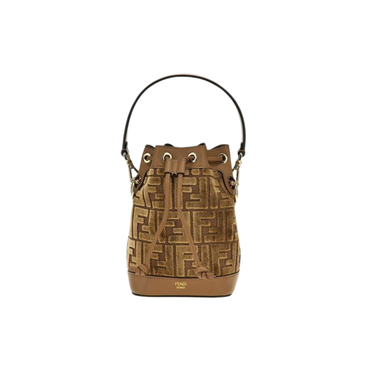 Fendi Mon Tresor Leather Mini Bag Brown