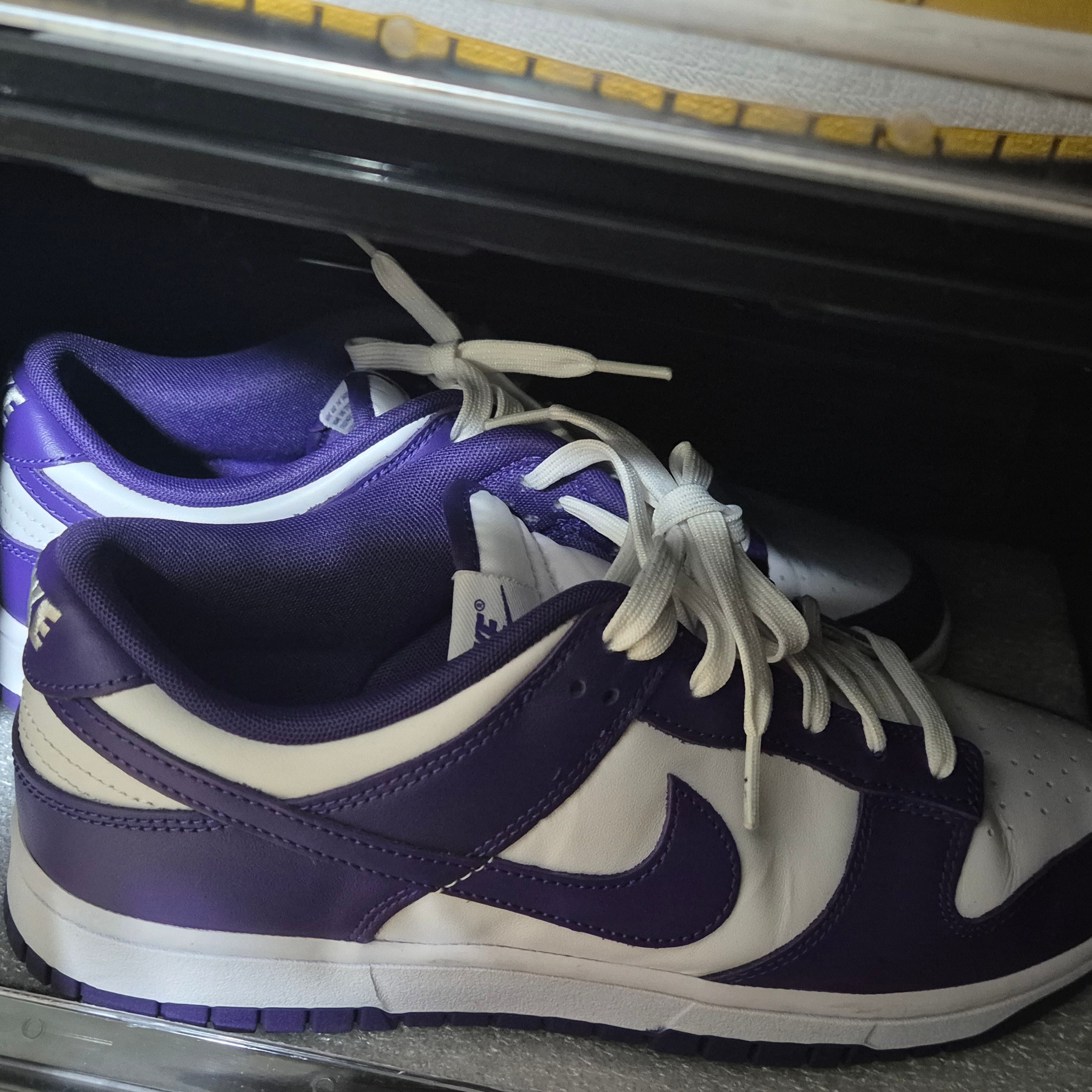 Nike Dunk Low Retro Championship Court Purple 착용 스타일