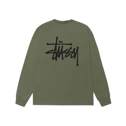 Stussy Basic Stussy LS T-Shirt Olive 2025