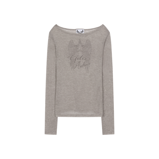 【GILA ARCHIVE】LETTERING SHEER LONG SLEEVE 韓国人気★追跡付 GILA ARCHIVE】LETTERING SHEER LONG SLEEVE 韓国人気☆追跡付