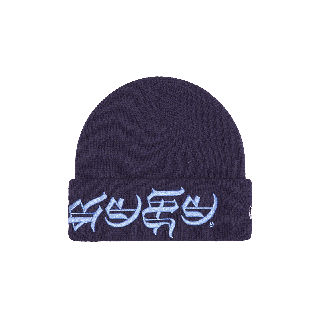 슈프림 뉴에라 블랙레터 비니 워시드 네이비 - 25SS | Supreme