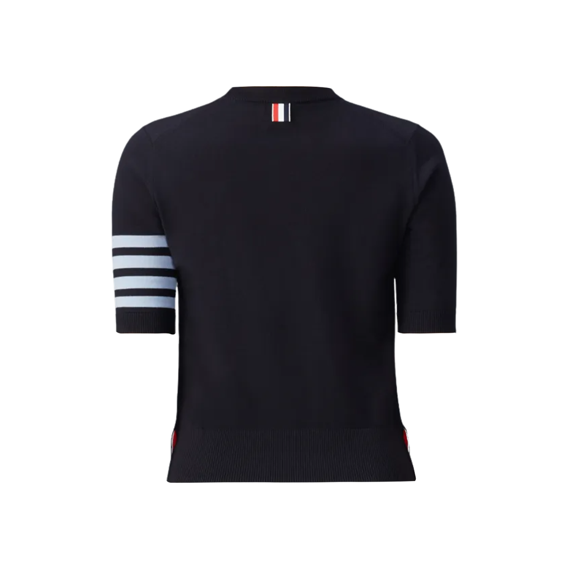 FKA471A-Y1014-415 (W) Thom Browne Merino Wool Jersey Stitch 4-Bar T-Shirt Navy - #2