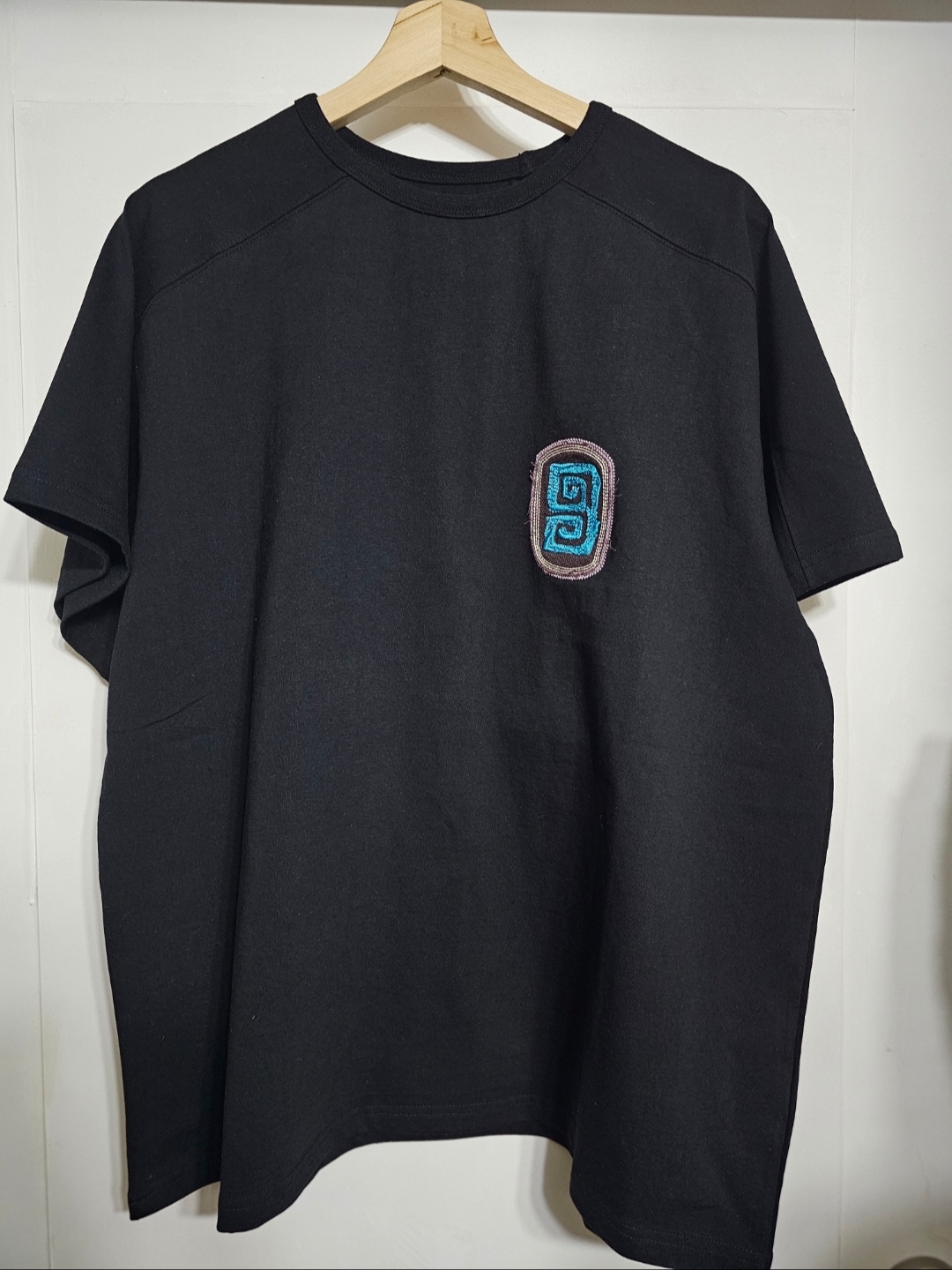 Karactor Fuzzy Half T-shirt Black, NOMANUAL NM Utility Leather Belt Black 착용 스타일 - 2