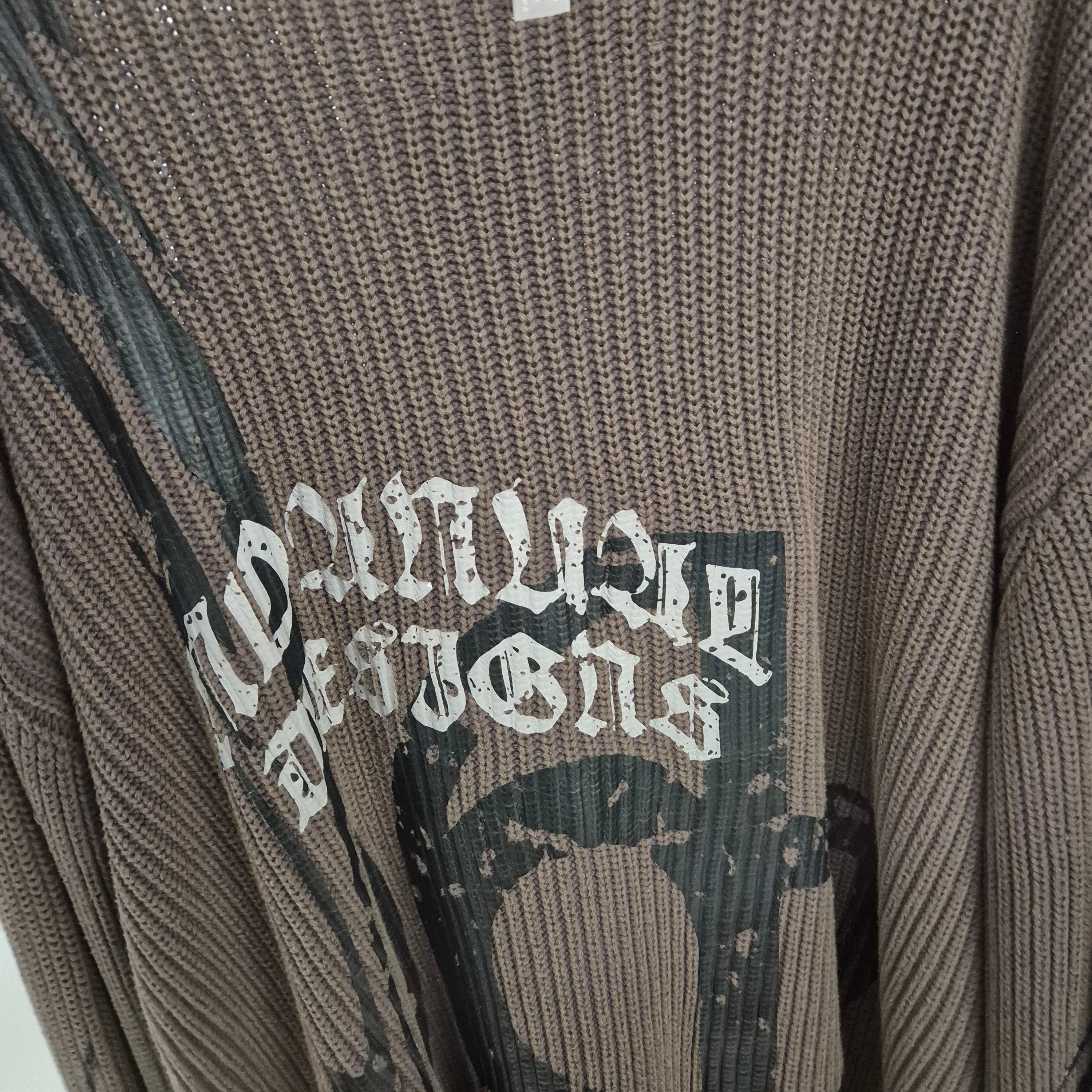 NOMANUAL P.T Waffle Long Sleeve Tee Khaki Gray 착용 스타일