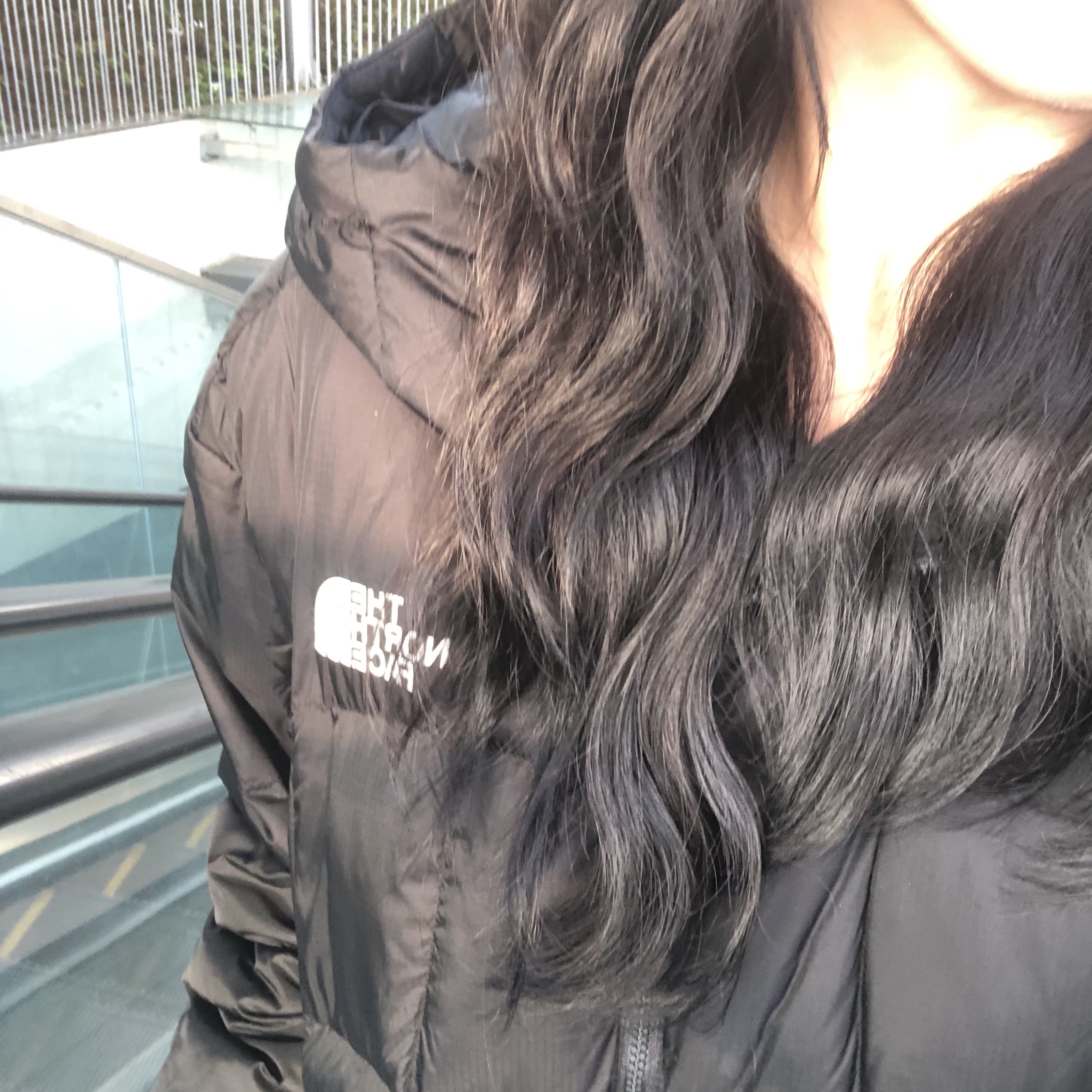 The North Face White Label Wave LT On Ball Jacket Black, The North Face 1996 Eco Nuptse Jacket Black 착용 스타일 - 1