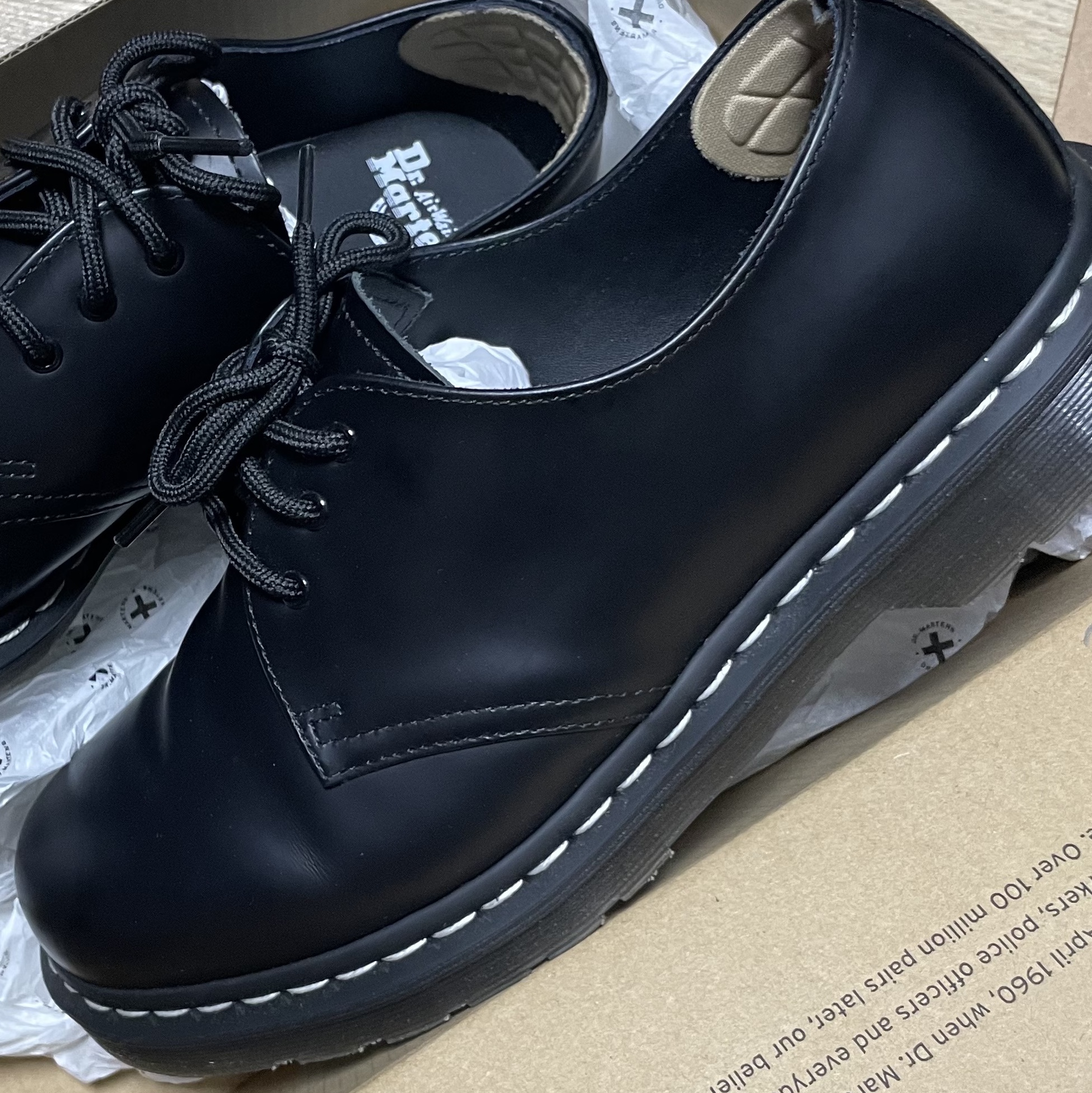 Dr. Martens 1461 WS Black Smooth 착용 스타일