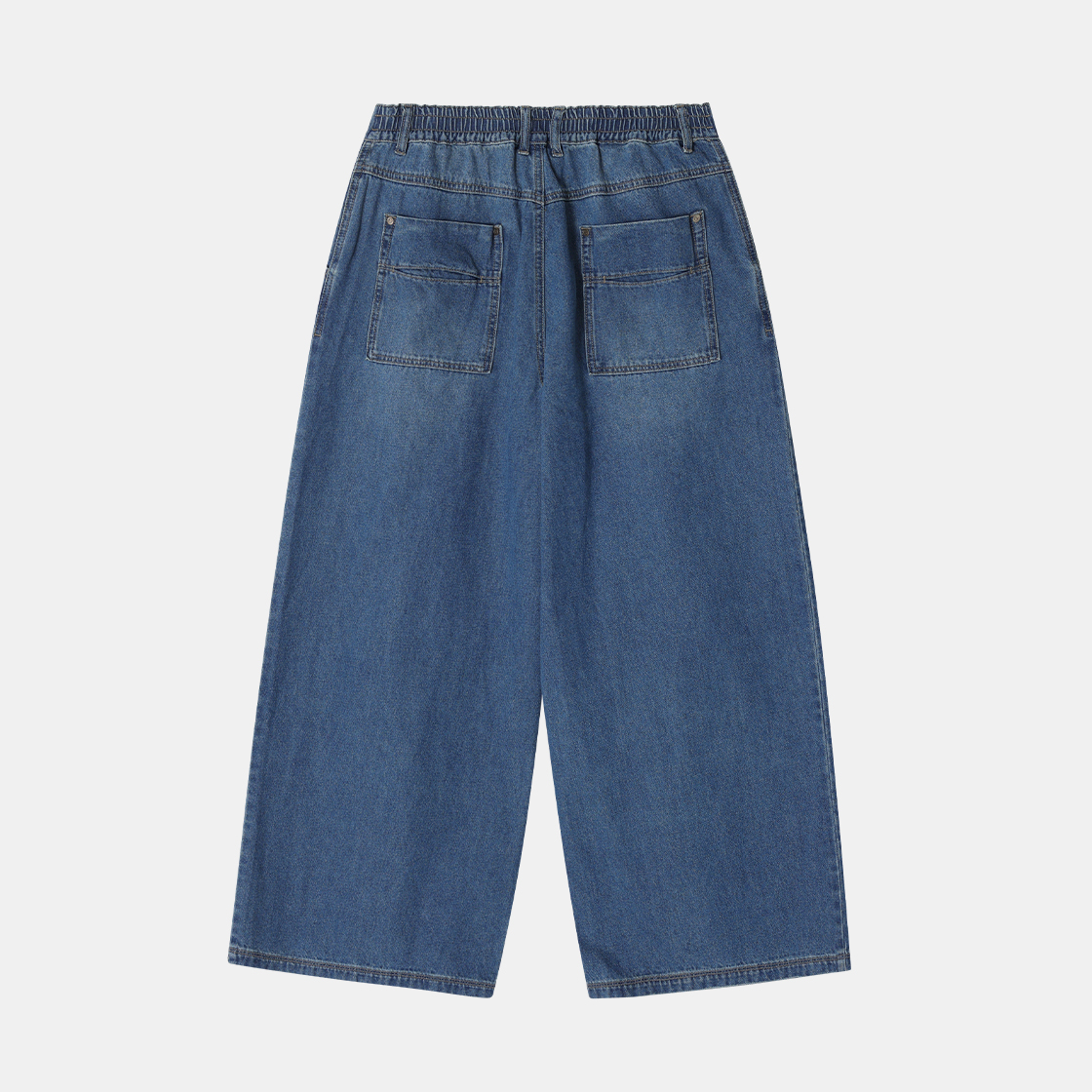 송지오옴므 박스 플리츠 와이드 데님 블루(Songzio Homme Box Pleats Wide Denim Blue) - 2
