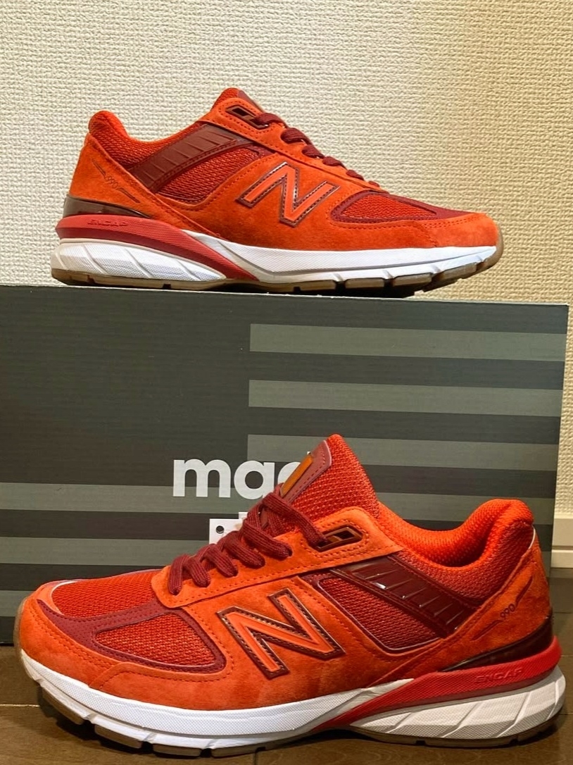 (PS) New Balance 990v5 Cosmic Coral 착용 스타일