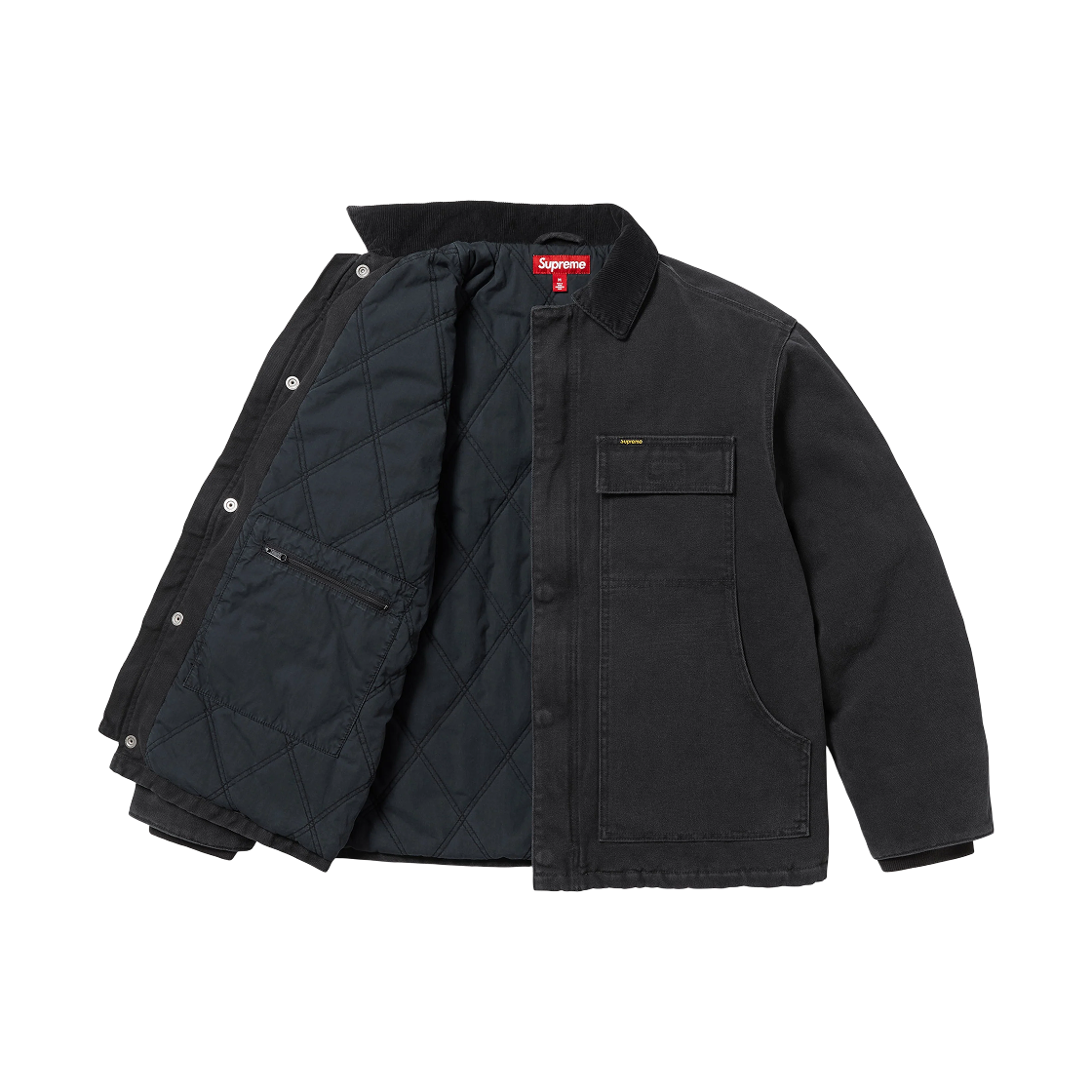 【送料&関税込】CourrA¨ges Black Canvas Jacket 送料無料】Courrèges [クレージュ] / TWILL TRUCKER JACKET