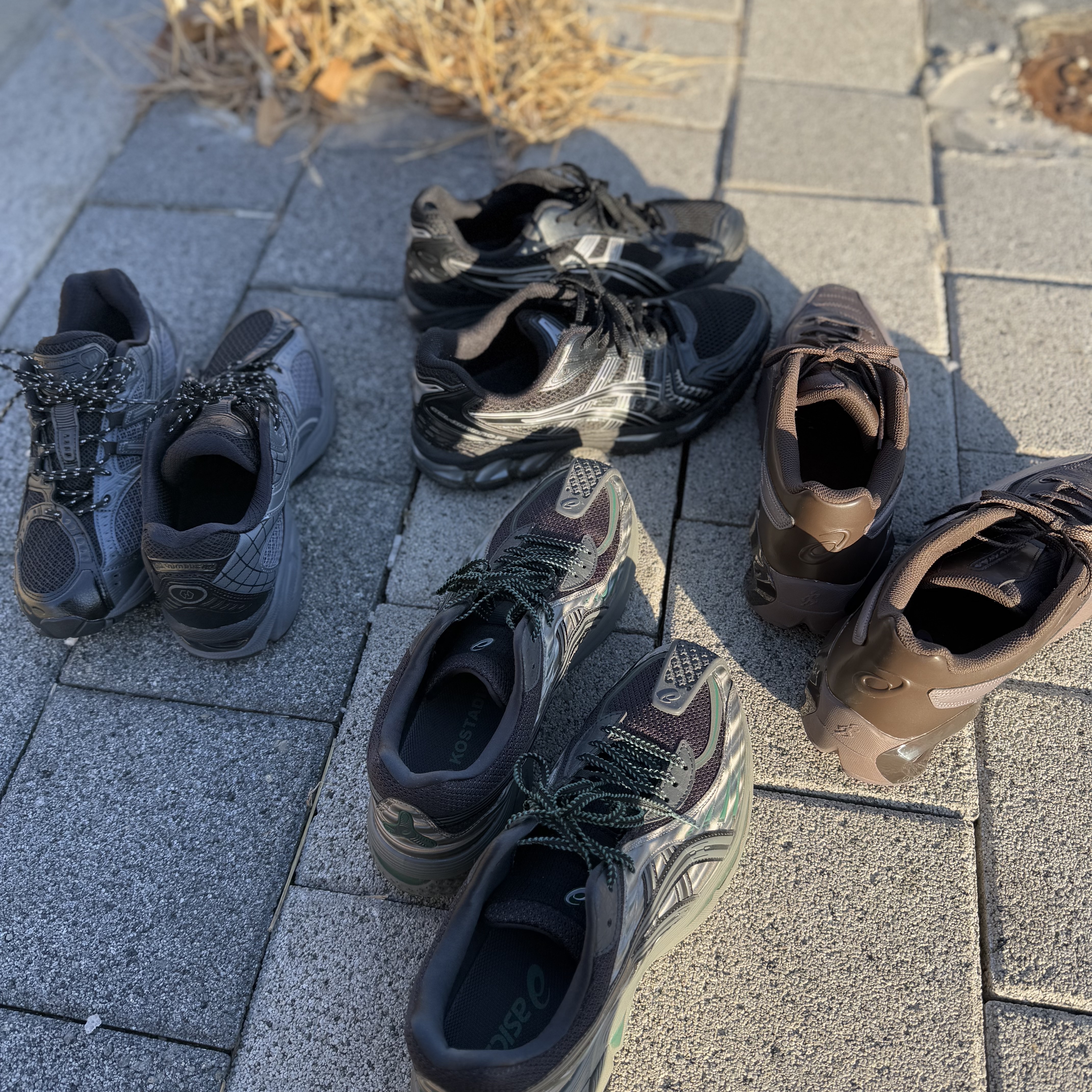 Asics x Haven Gel-Nimbus 10.1 Black, (W) Asics x Kiko Kostadinov Gel-Flammae Grey Black 착용 스타일 - 3