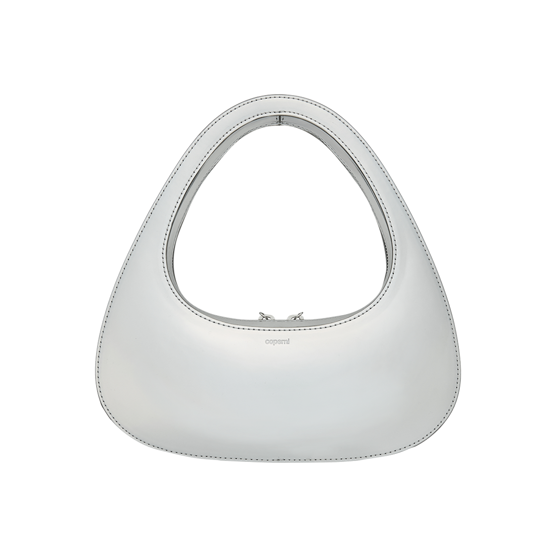 코페르니 미러드 바게트 스와이프 백 실버 - 25SS(Coperni Mirrored Baguette Swipe Bag Silver - 25SS)