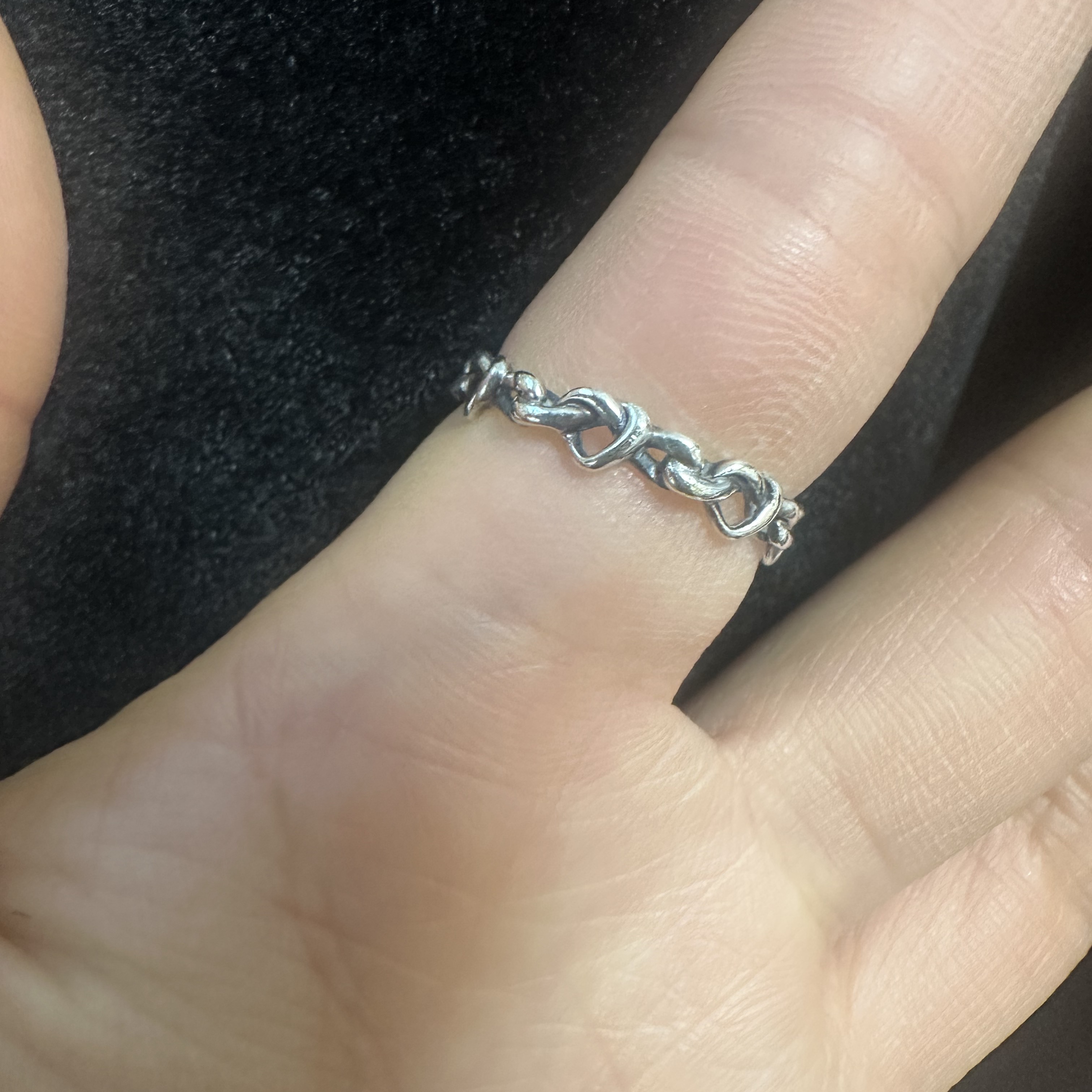 (W) Pandora Knotted Hearts Ring Sterling Silver 착용 스타일