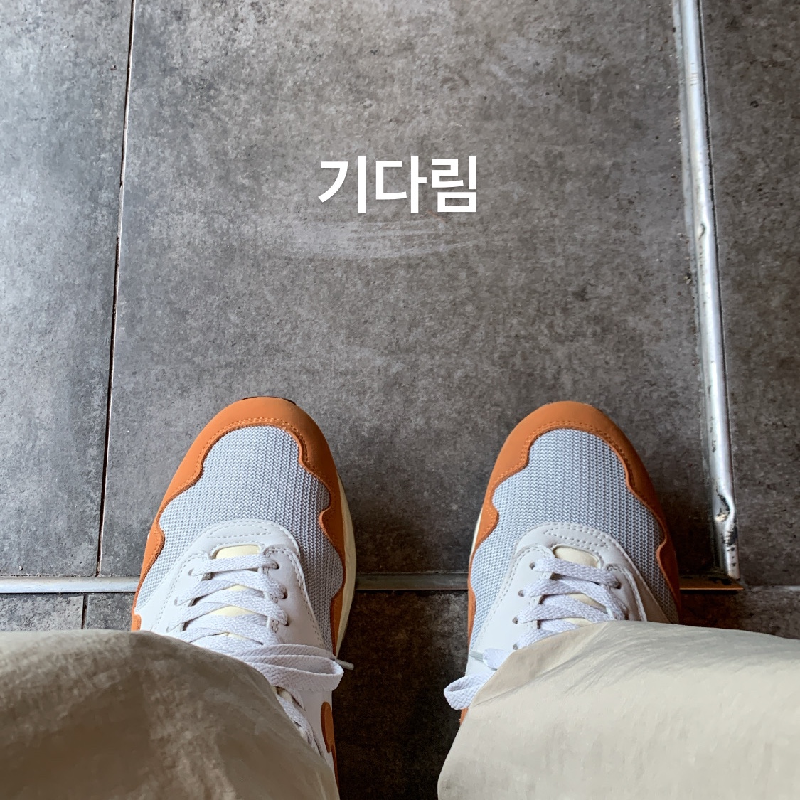 나이키 x 파타 에어맥스 1 모나크 착용 스타일