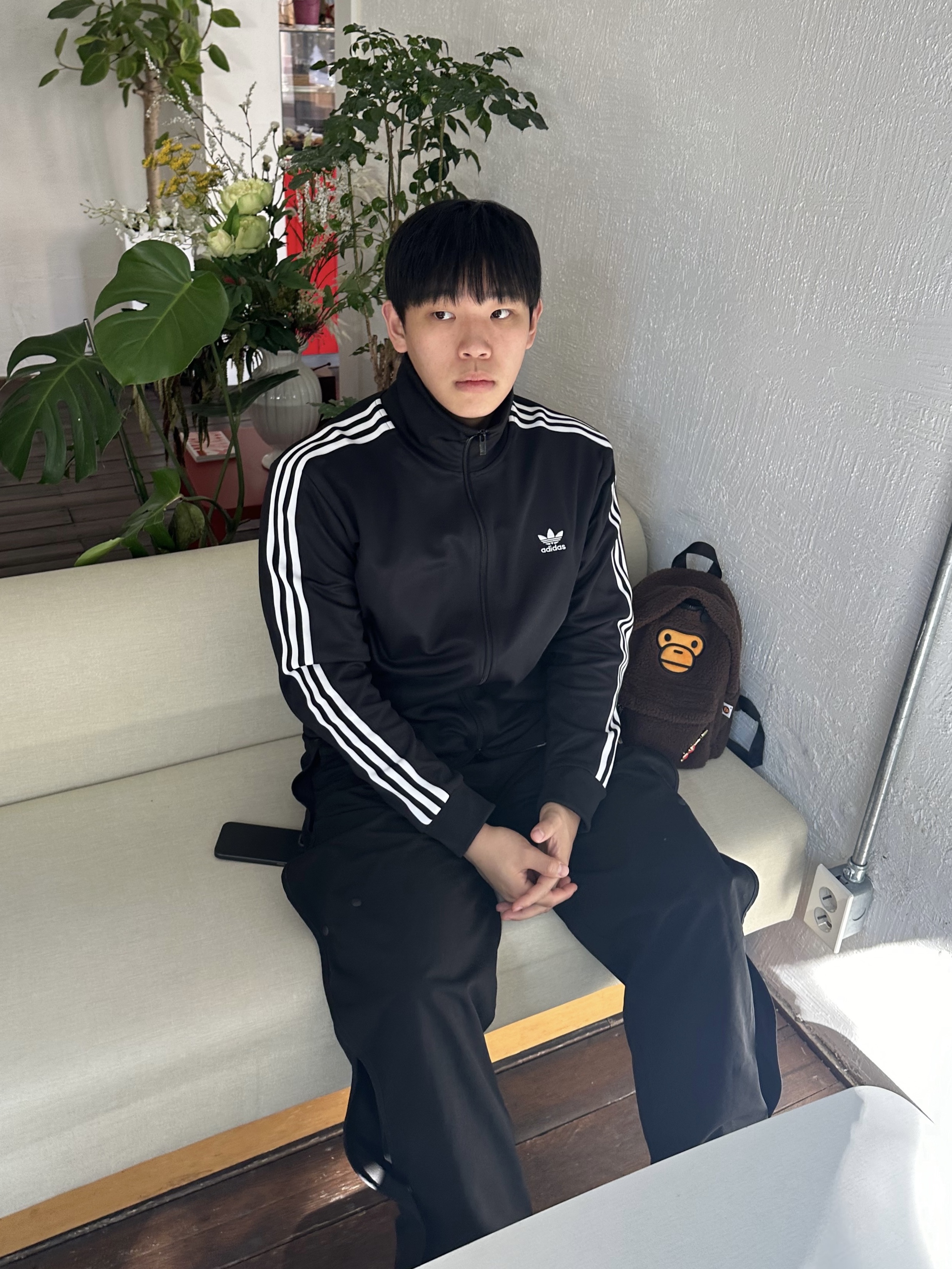 Adidas Adicolor Classics Firebird Track Top Black - KR Sizing, Sansan Gear Wave Pants Black - 22FW 착용 스타일
