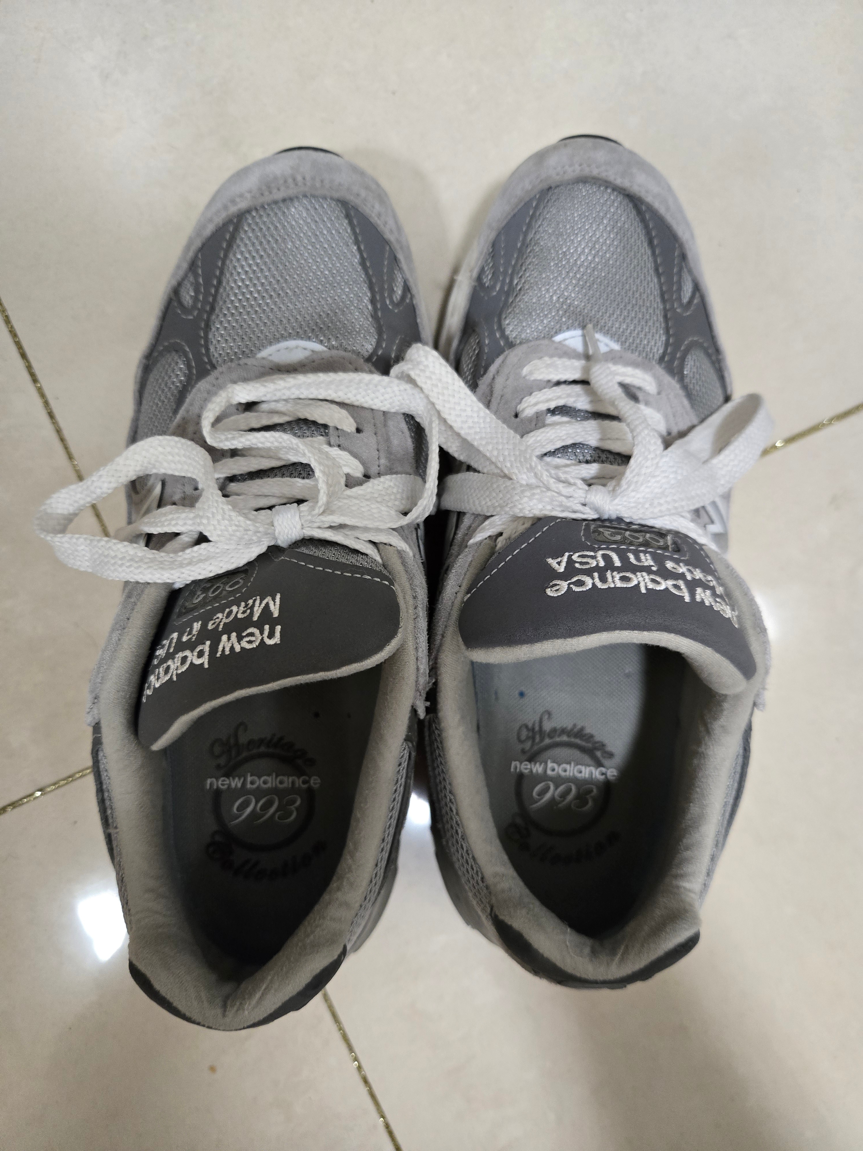 New Balance 993 Made in USA Grey - D Standard 착용 스타일
