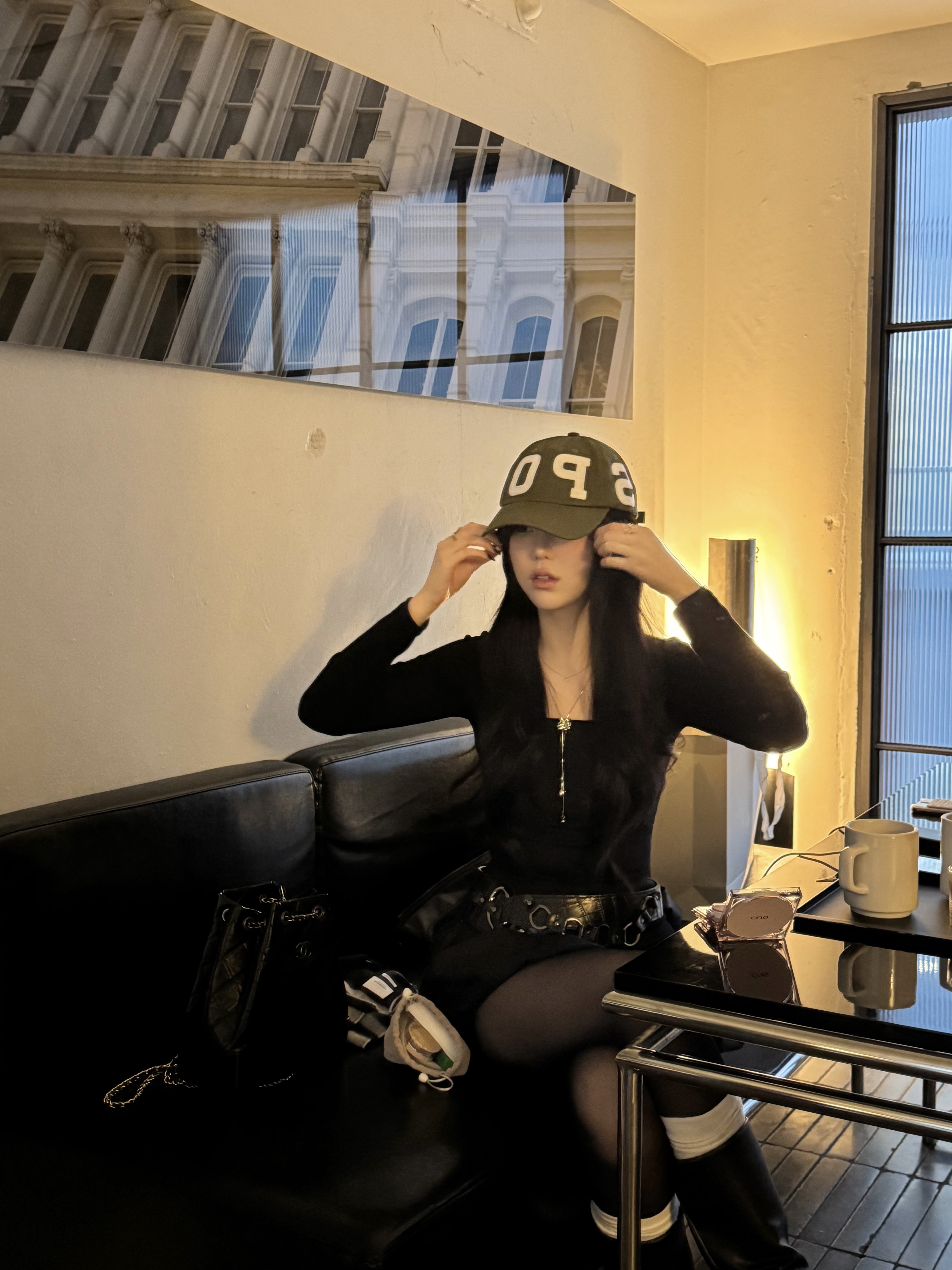 Safarispot Spot Emblem Patch Ball Cap Khaki, Chanel Small Gabrielle Backpack Aged Calfskin & Gold Silver Black 착용 스타일 - 1